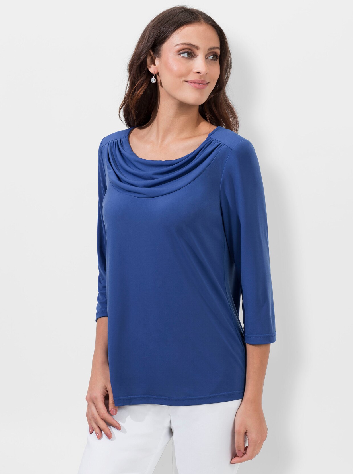 Wasserfallshirt - royalblau