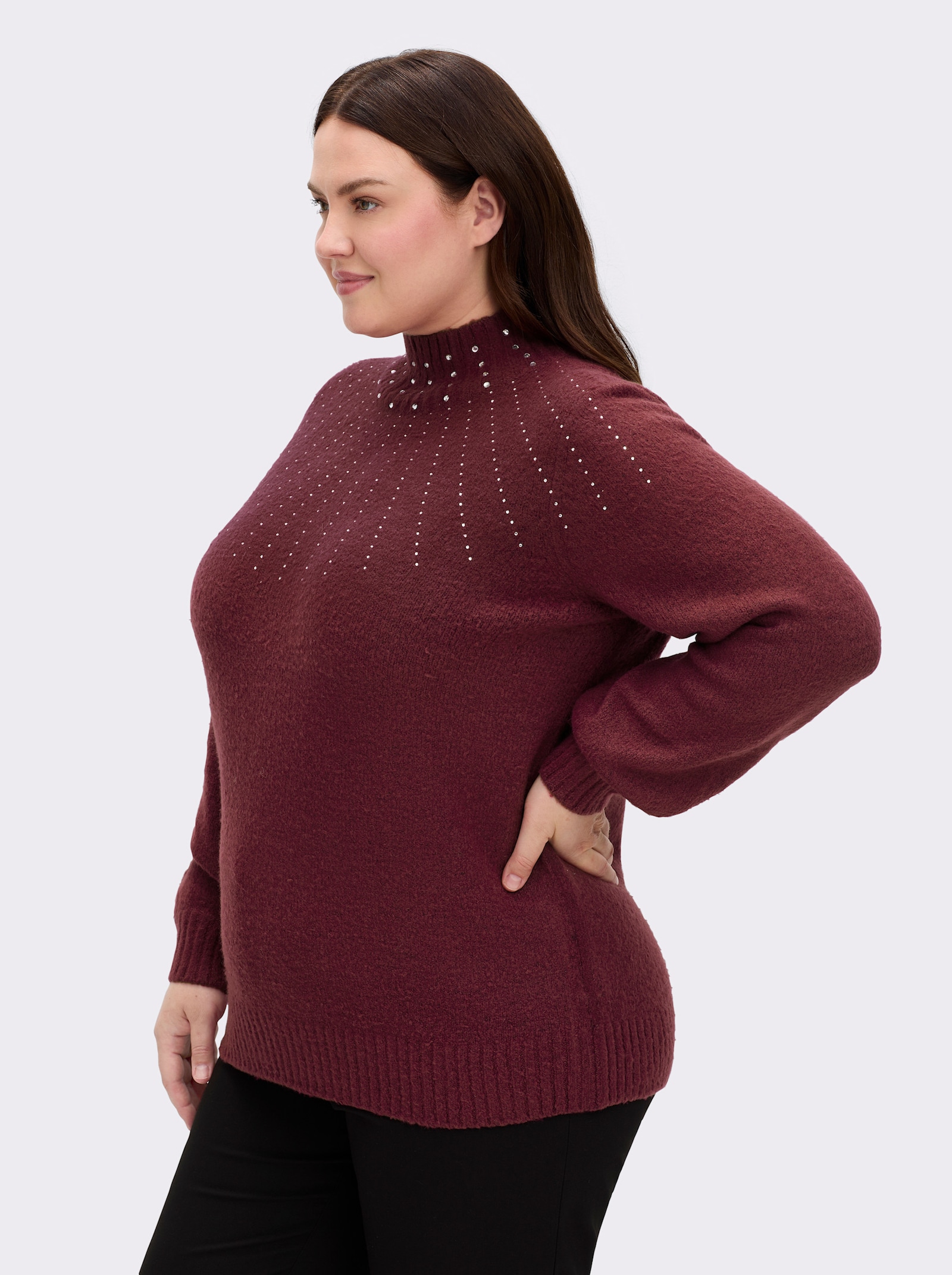 sheego by Joe Browns Pullover - bordeaux