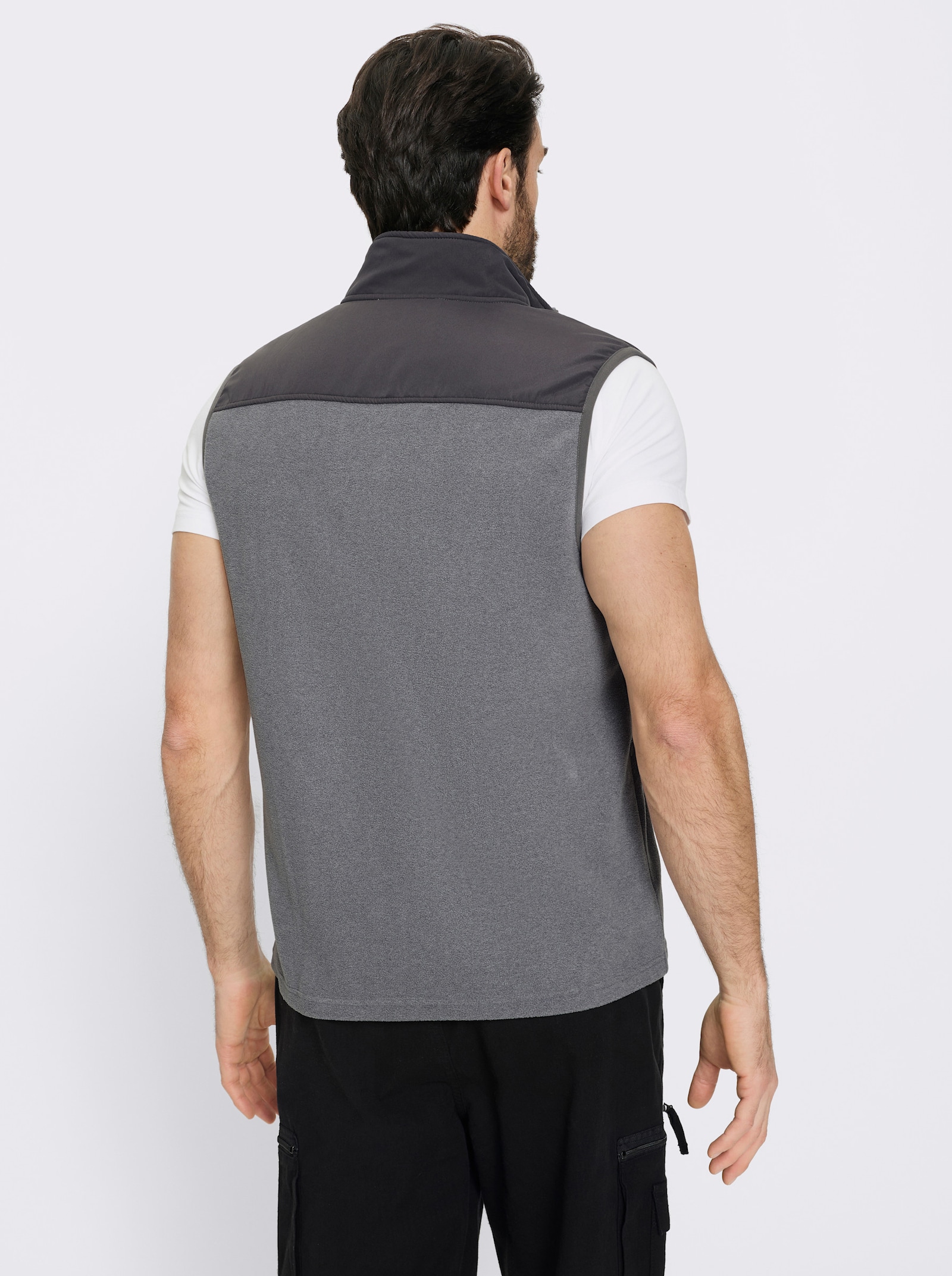 Catamaran Sports Fleeceweste mit 2-Wege-Reißverschluss - grau-meliert-anthrazit