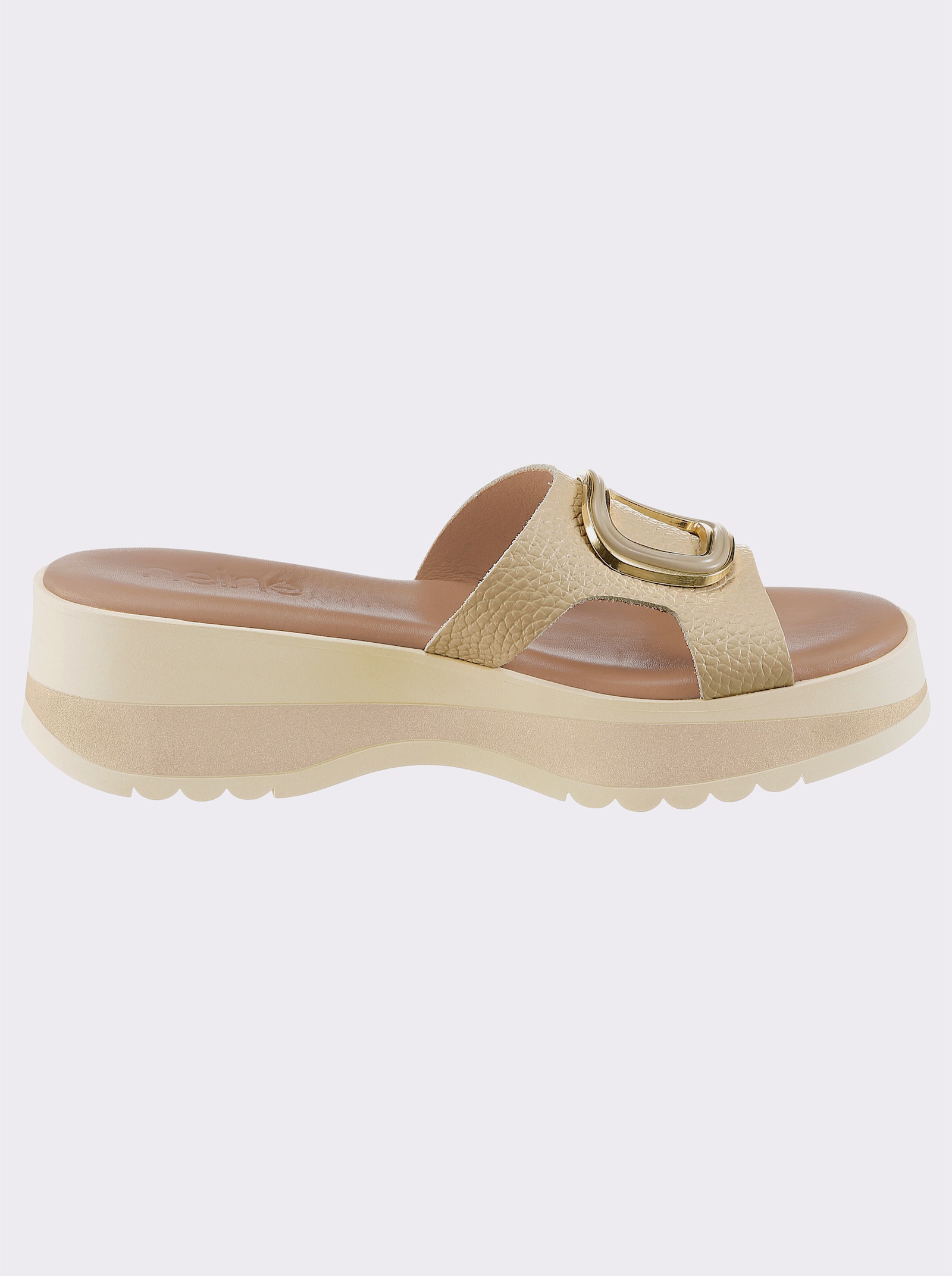 heine Pantolette - beige-goldfarben