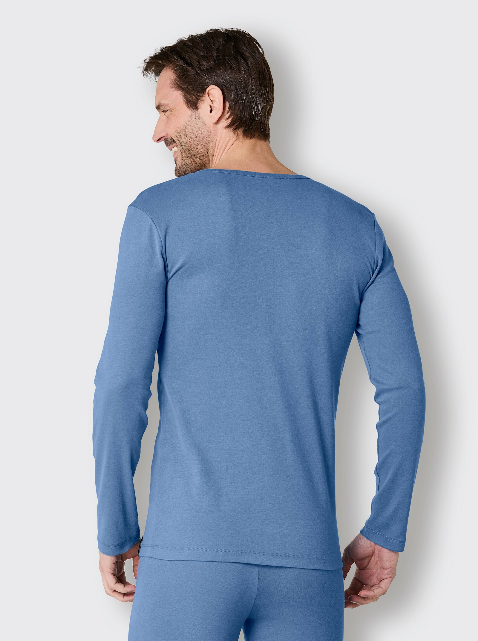 wäschepur men Shirt - middenblauw