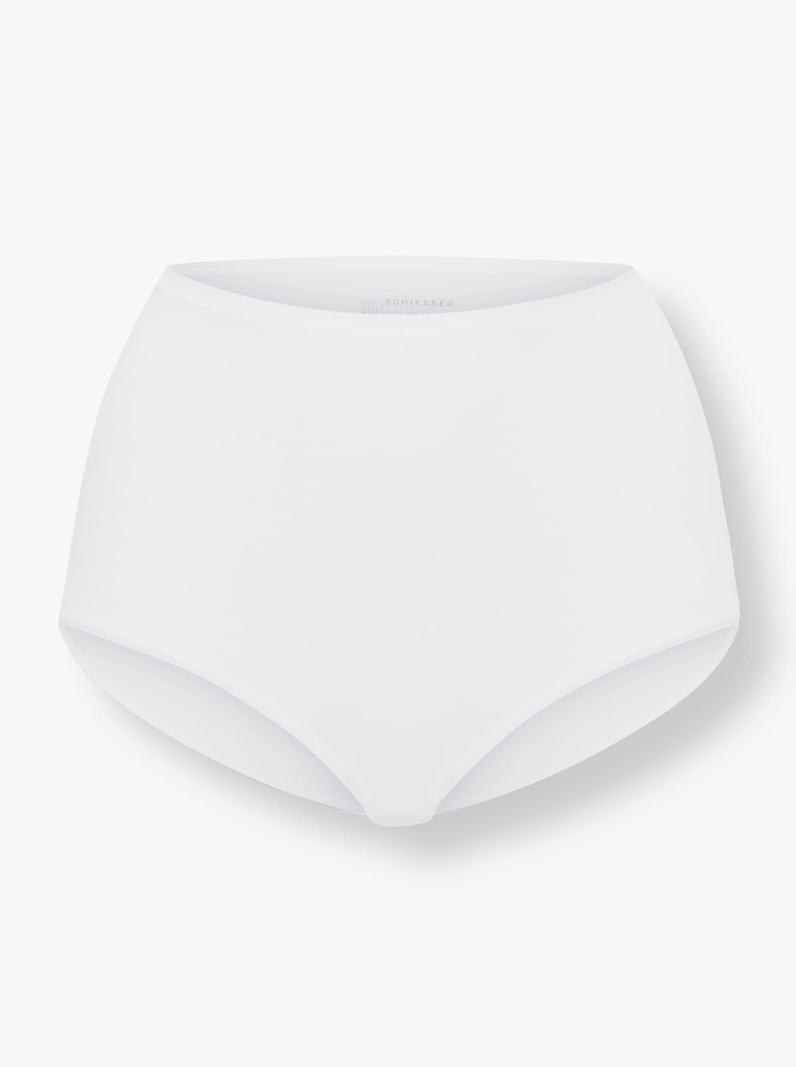 Schiesser Kalhotky s pasem, s plochými lemy v pase a na dolních okrajích - bílá