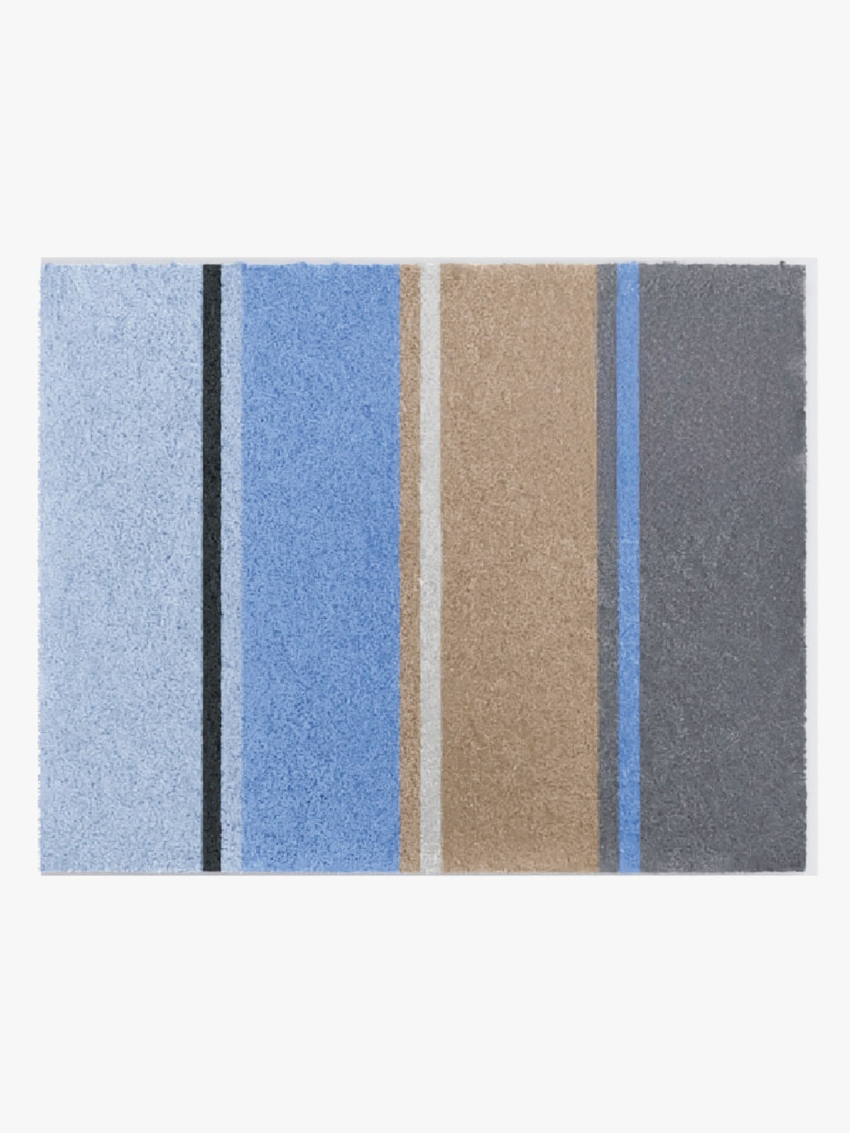 Grund Badematte - blau-taupe