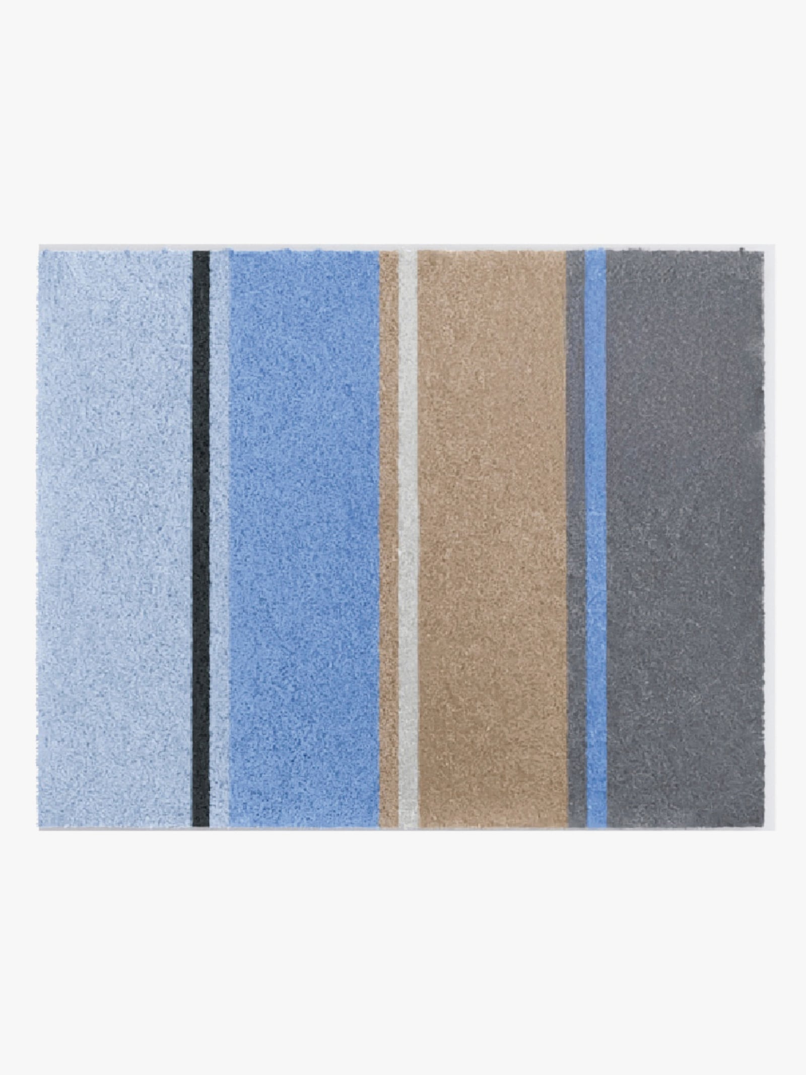 Grund Badematte - blau-taupe