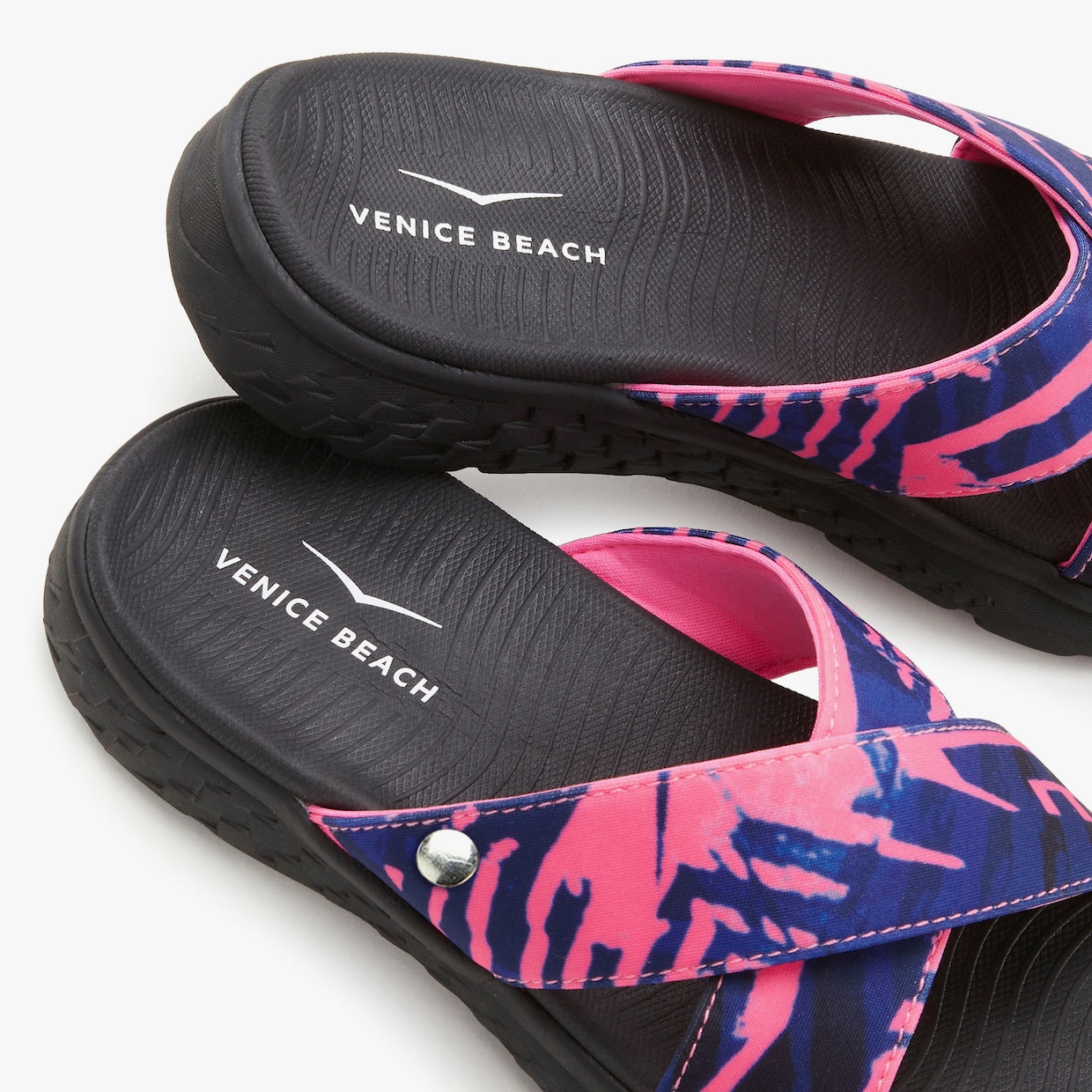 Venice Beach Badslippers - pink/zwart