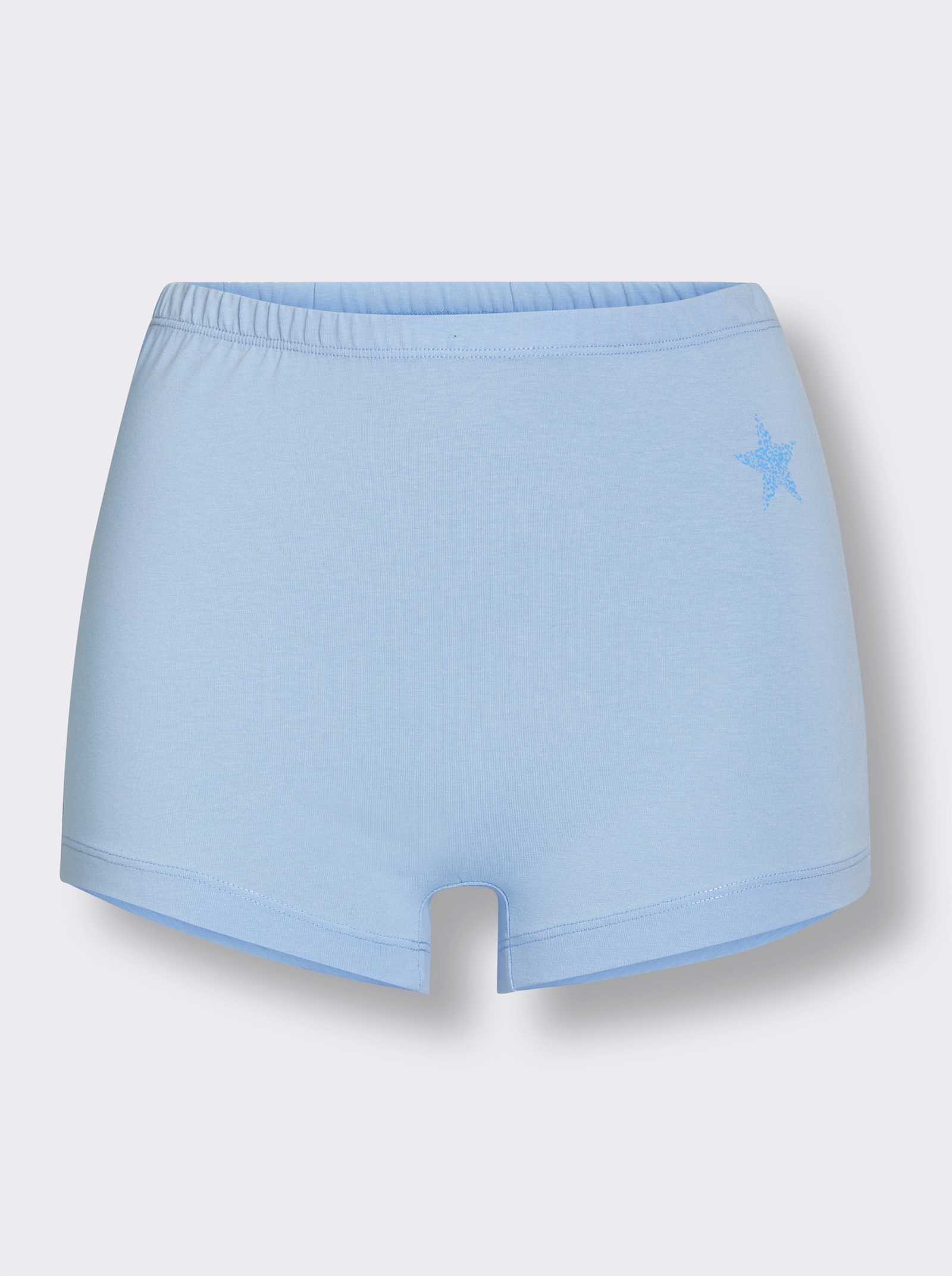 Hipster met sterretjesprint opzij voor - orchidee + lichtblauw + lichtgrijs