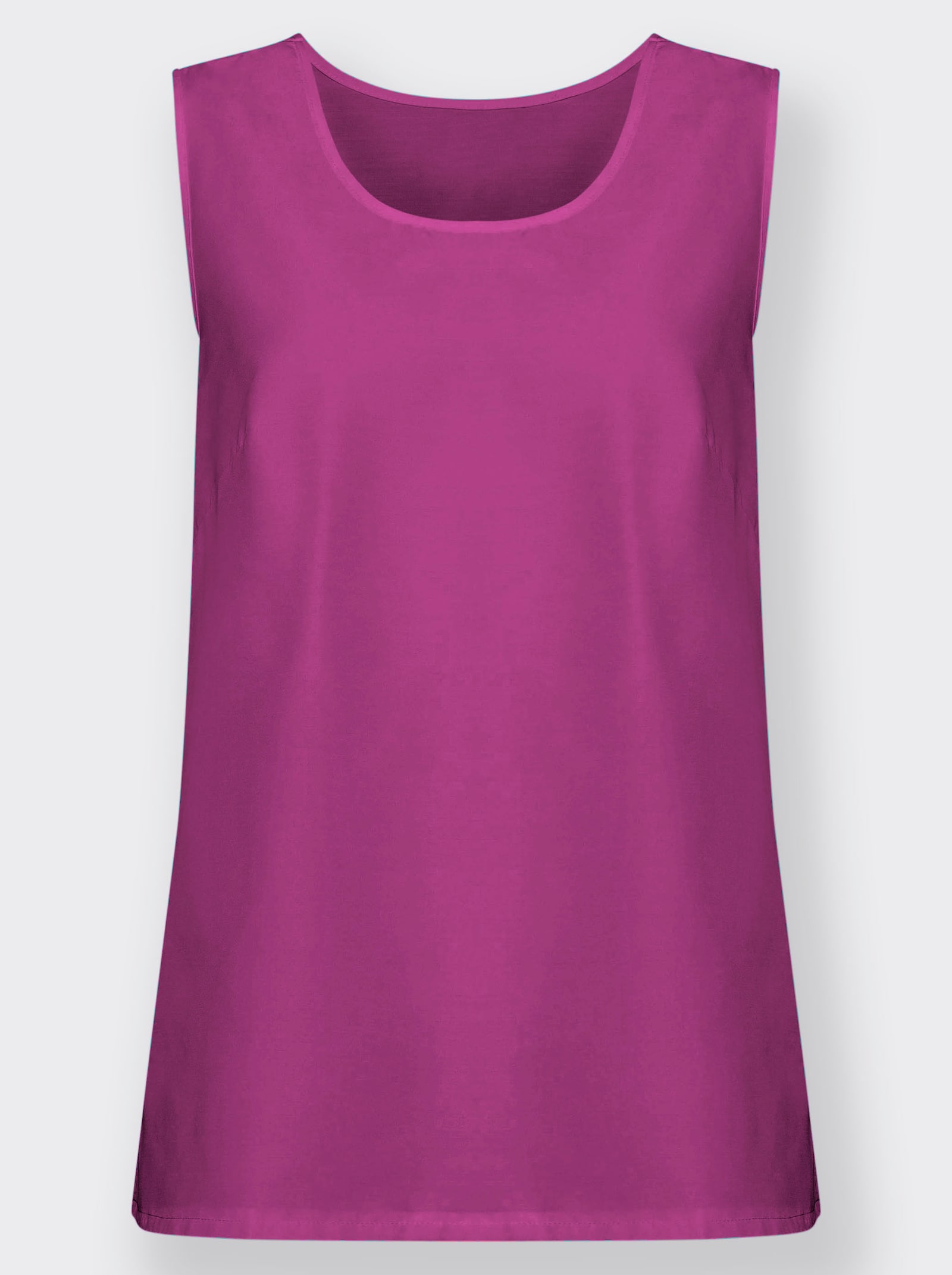 Trägertop mit Seitenschlitzen - fuchsia