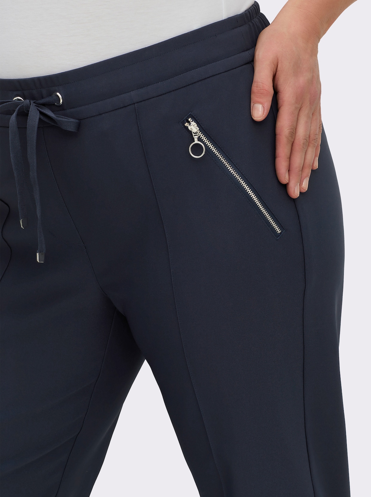 sheego Schlupfhose - tiefblau