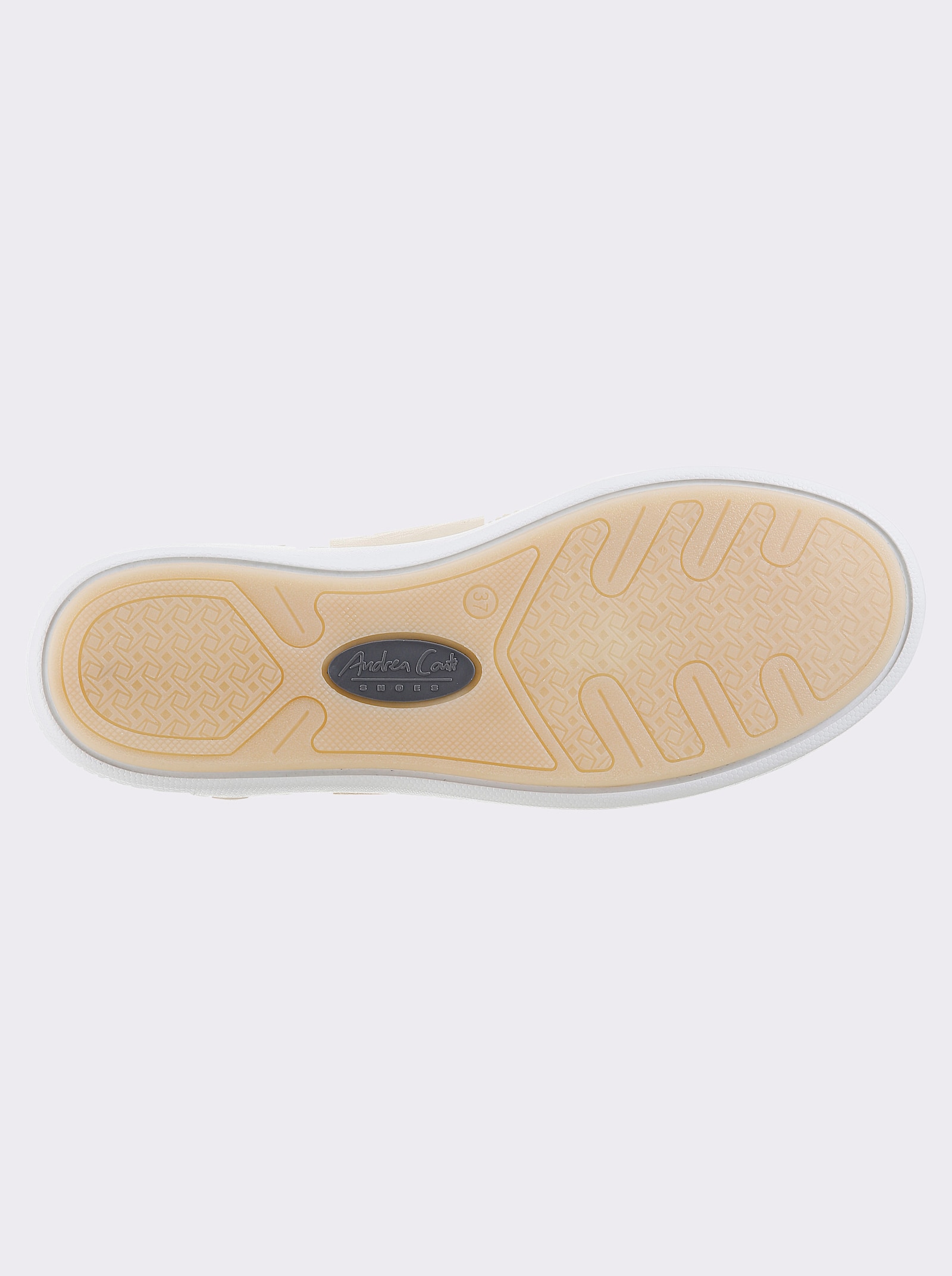 Andrea Conti Sneaker mit Zipper - ecru