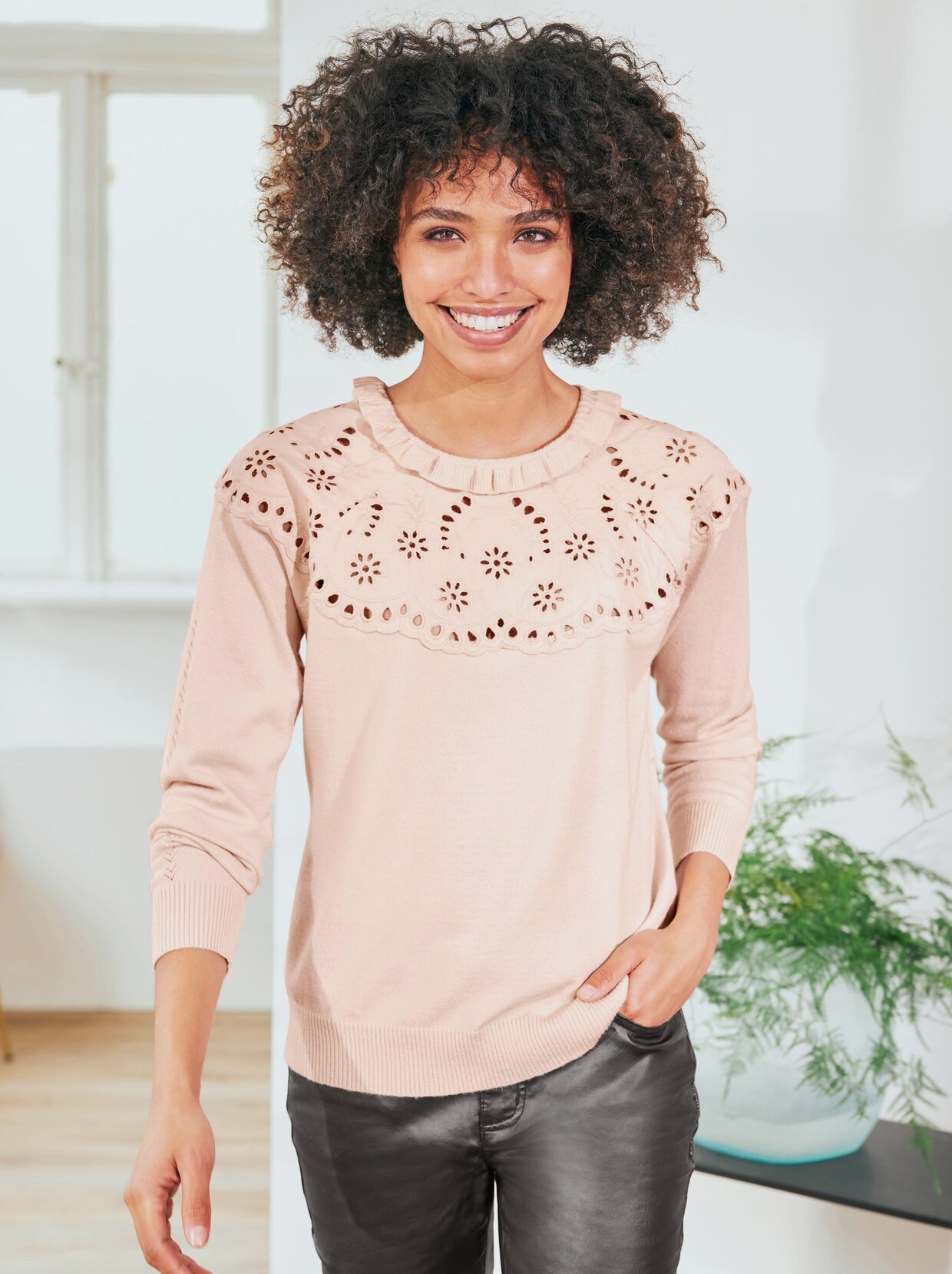 Linea Tesini Pullover - elfenbein