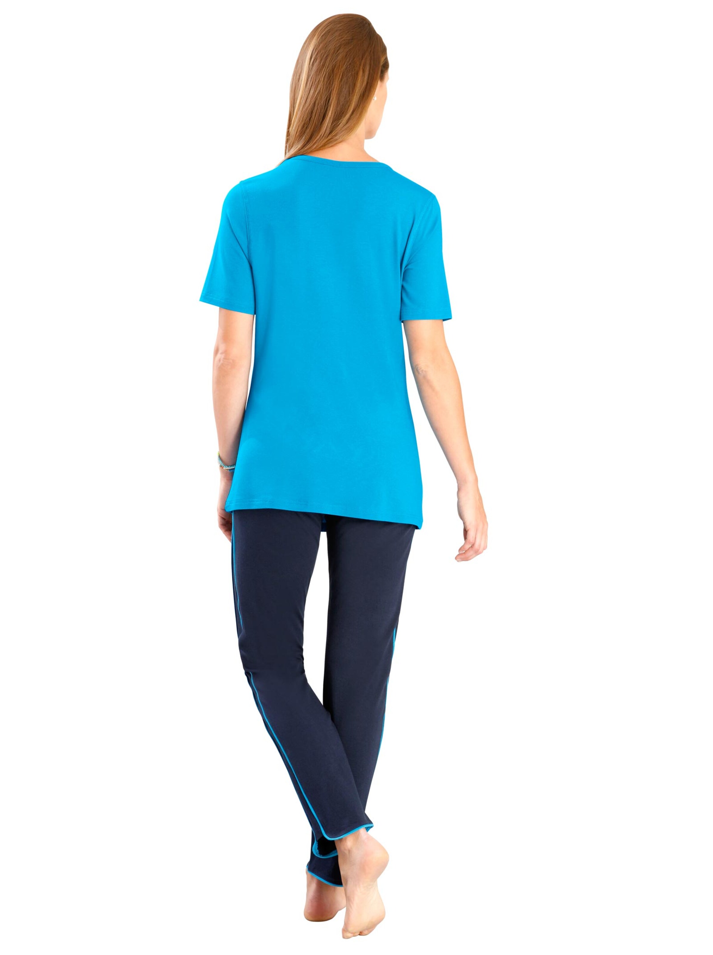 Freizeithose - marine-türkis