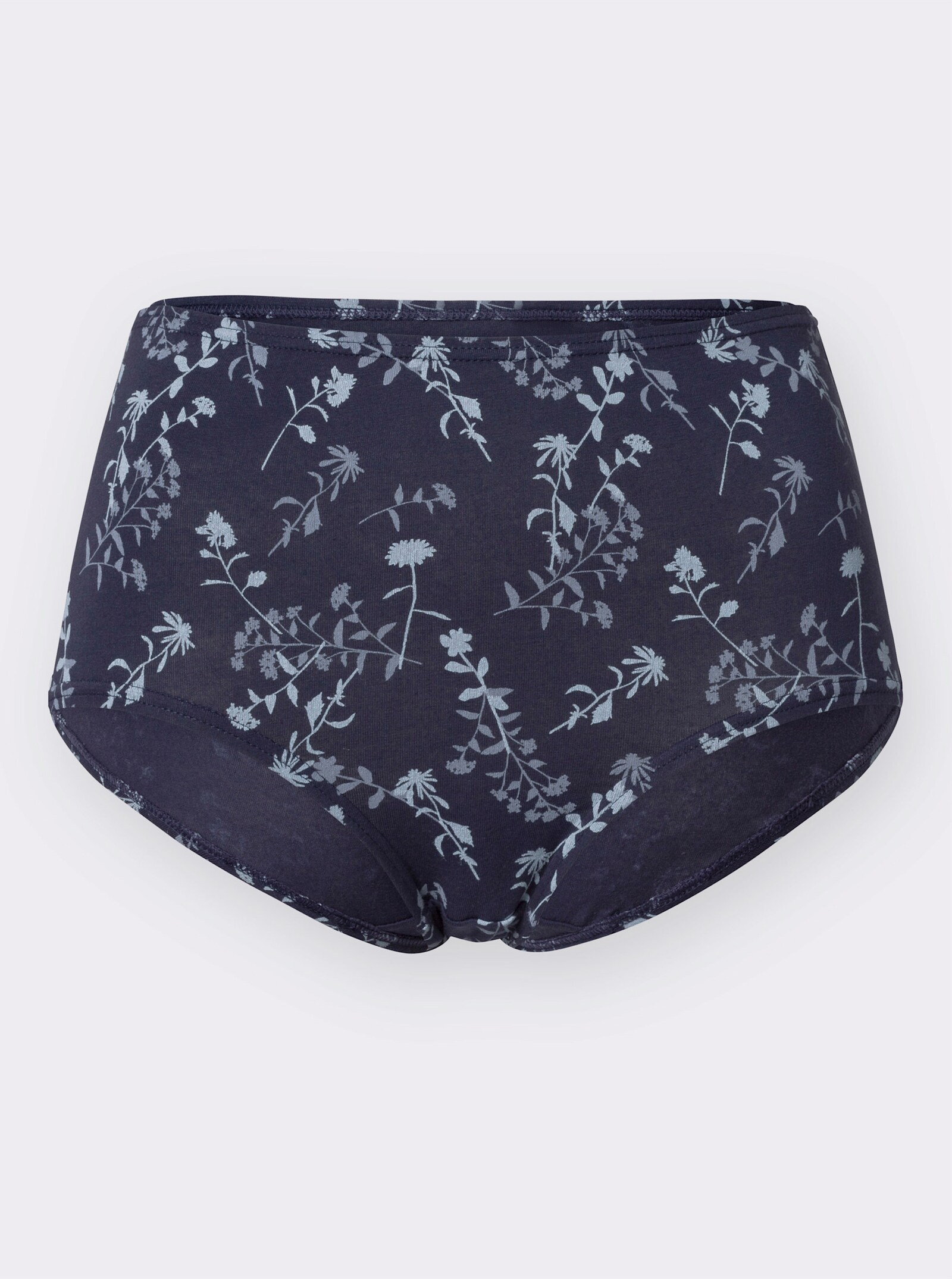 Tailleslip in stretchkwaliteit - wit + marine + ijsblauw