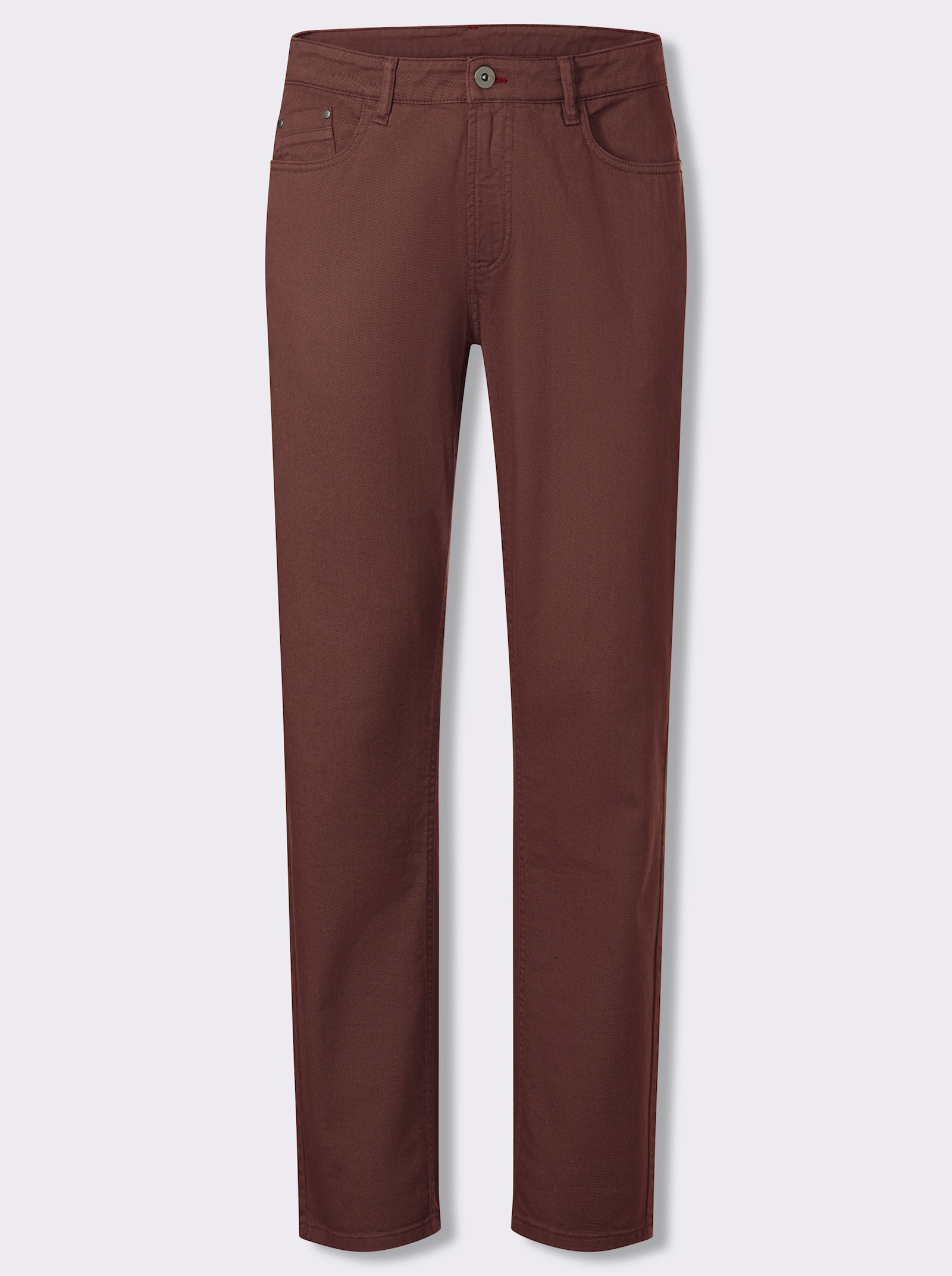 Marco Donati 5-Pocket-Hose mit Stretch-Anteil - schoko