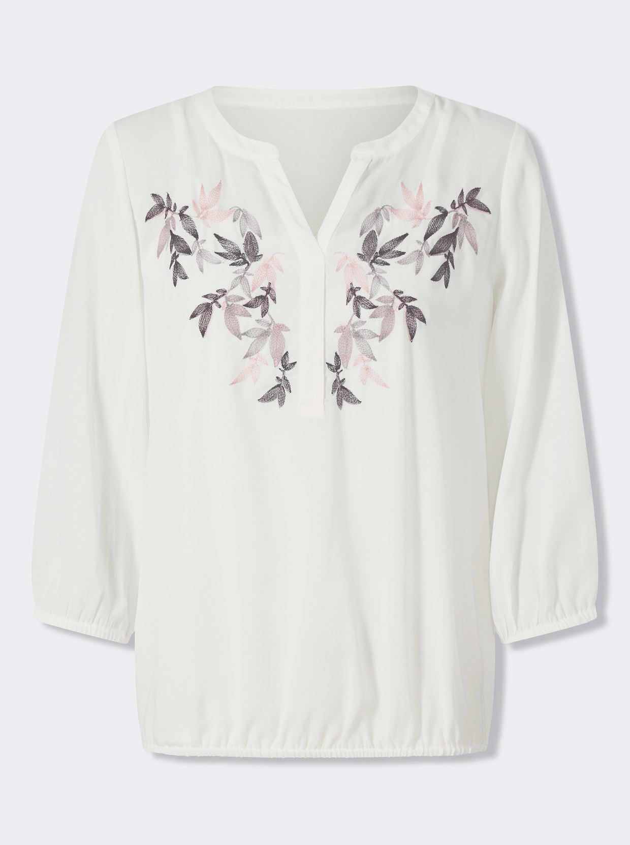 Schlupf-Bluse - ecru