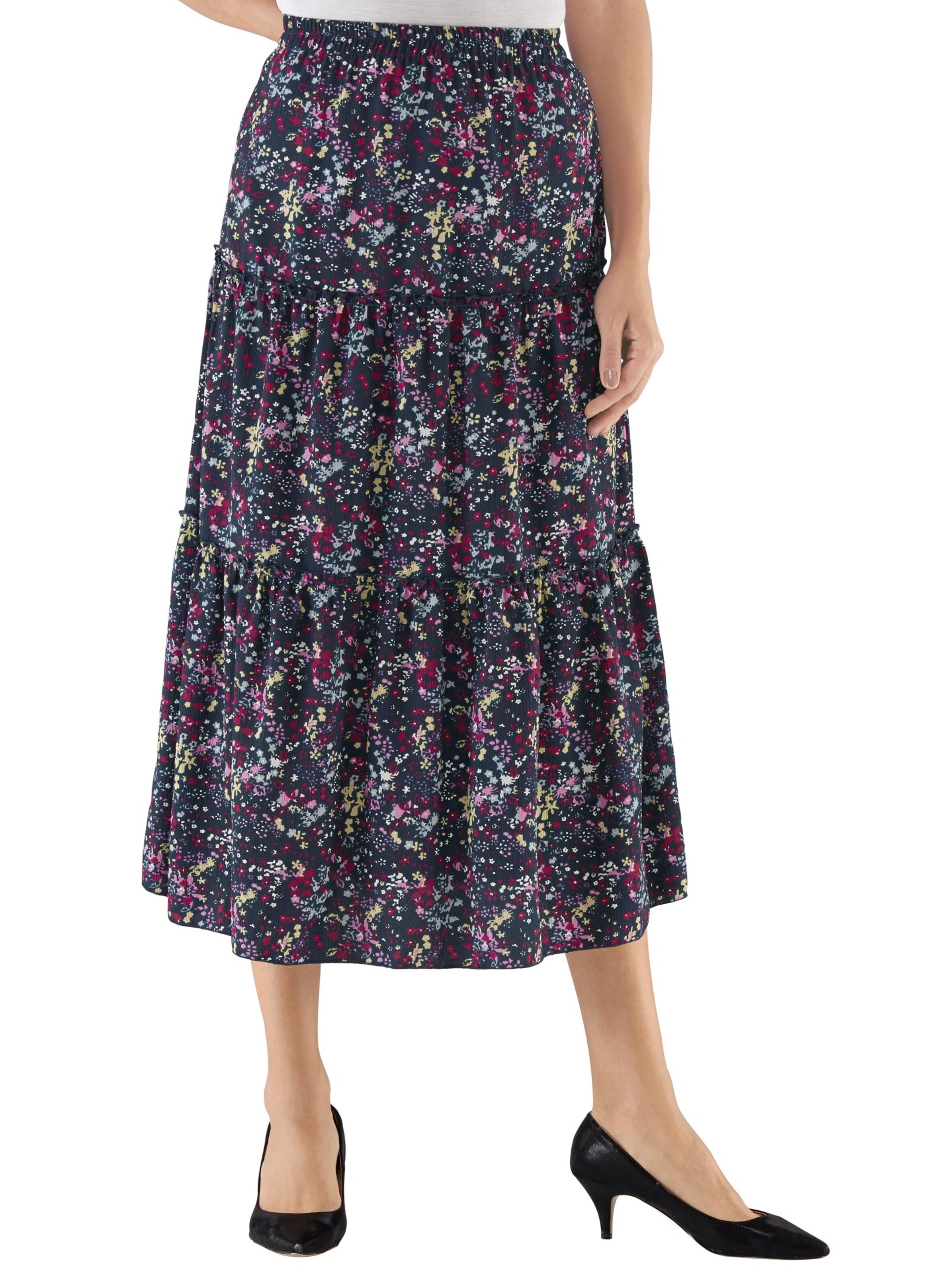 Rock - marine-fuchsia-bedruckt