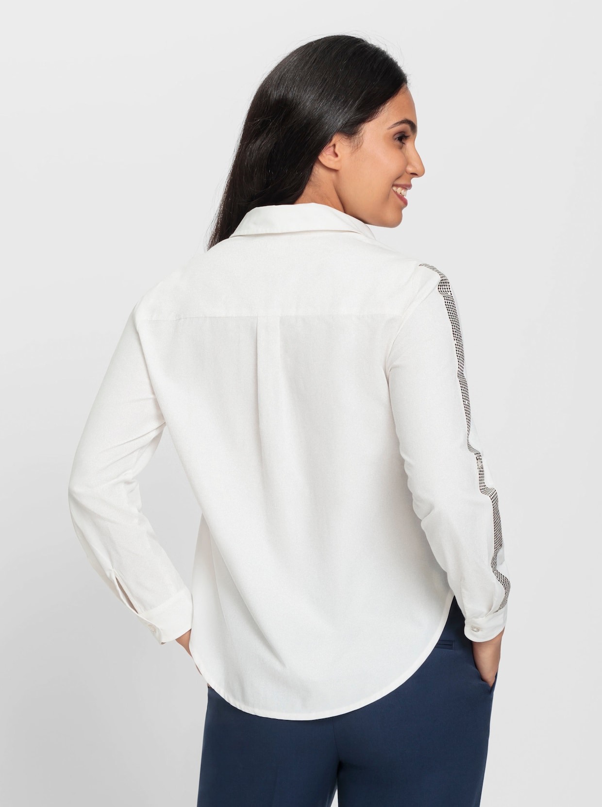 Overhemdblouse - ecru