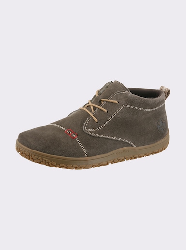 Rieker Sneaker mit Veloursleder - dunkeltaupe