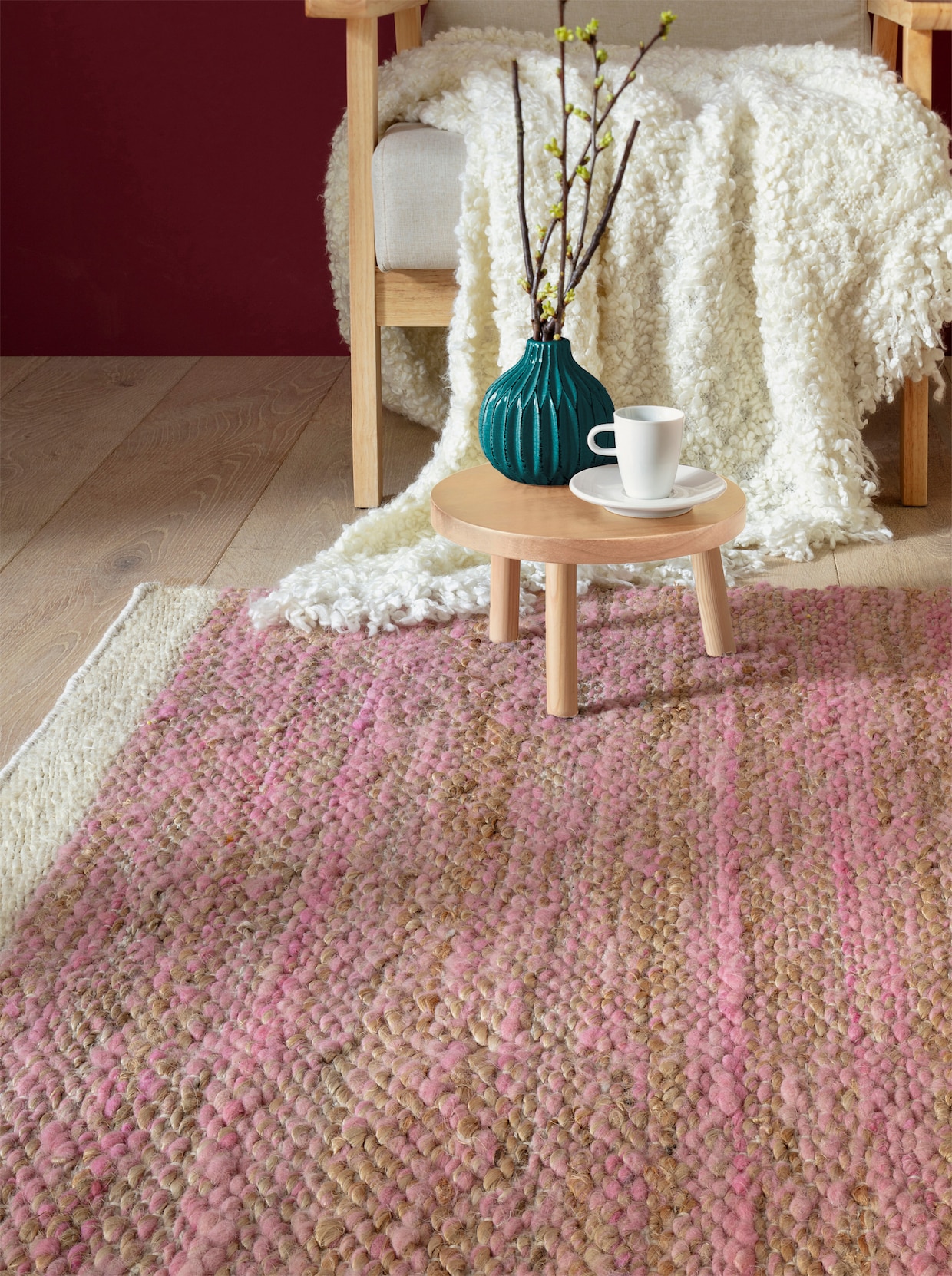 heine home Tapis - fuchsia chiné