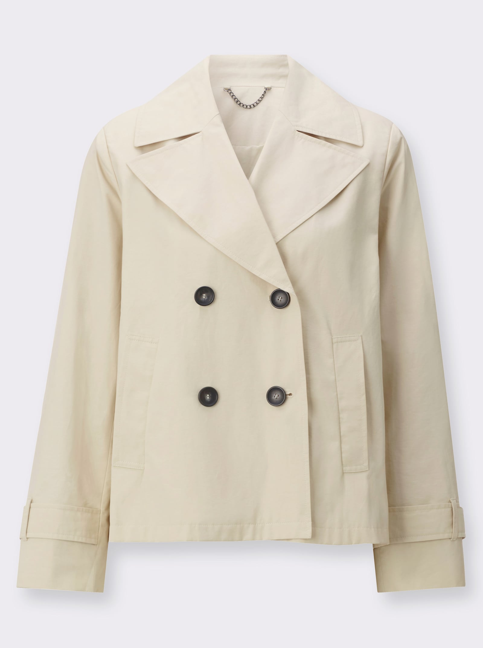 Kurzjacke in Trench-Optik - sand