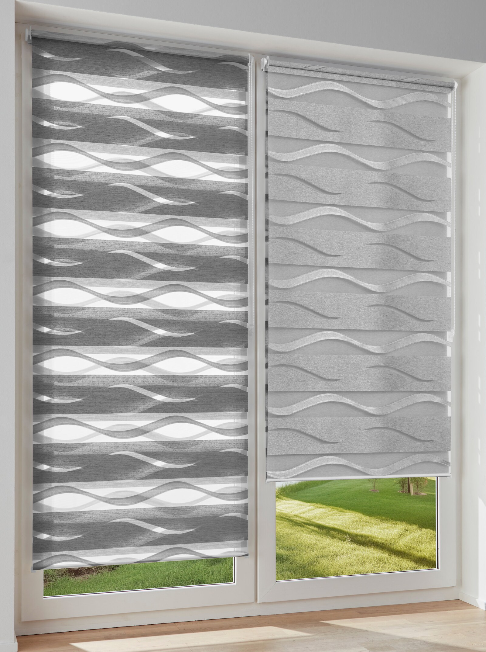 heine home Doppelrollo - grau