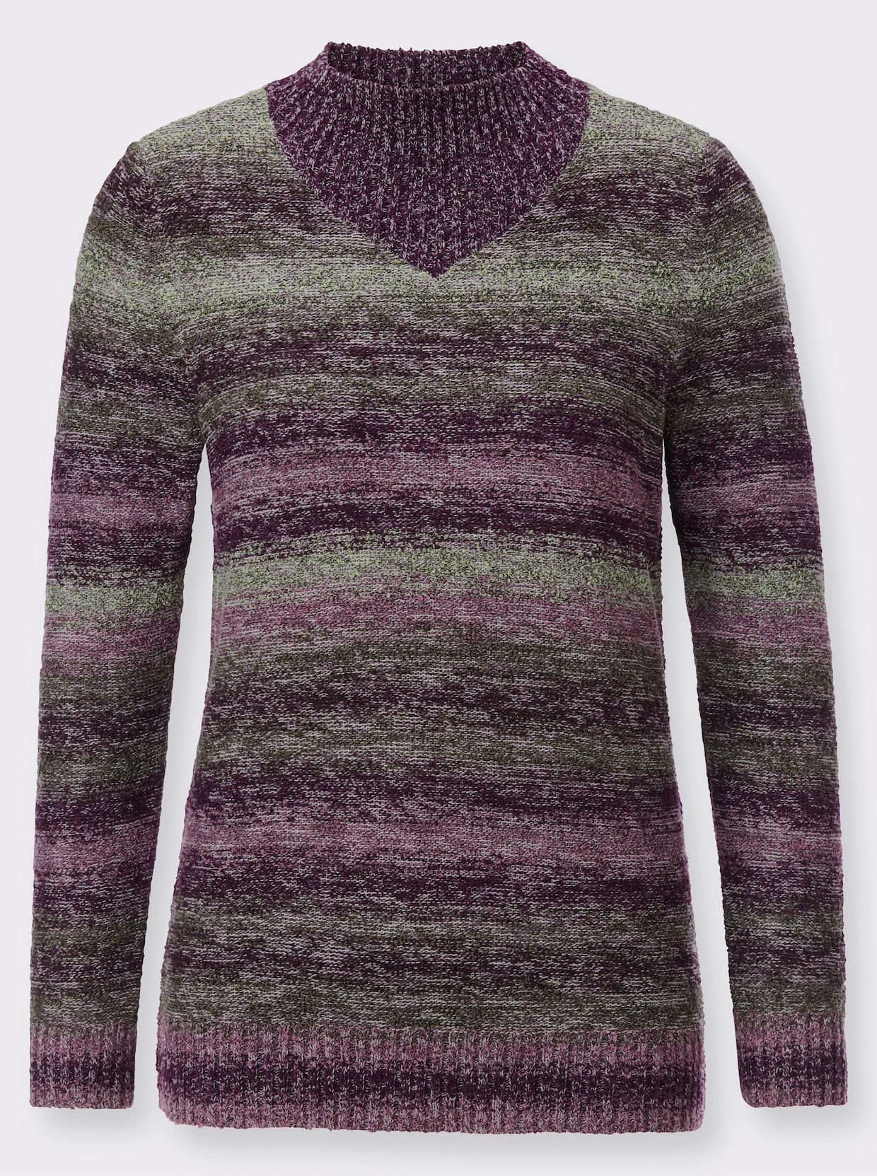 Pullover - feige-eucalyptus-meliert