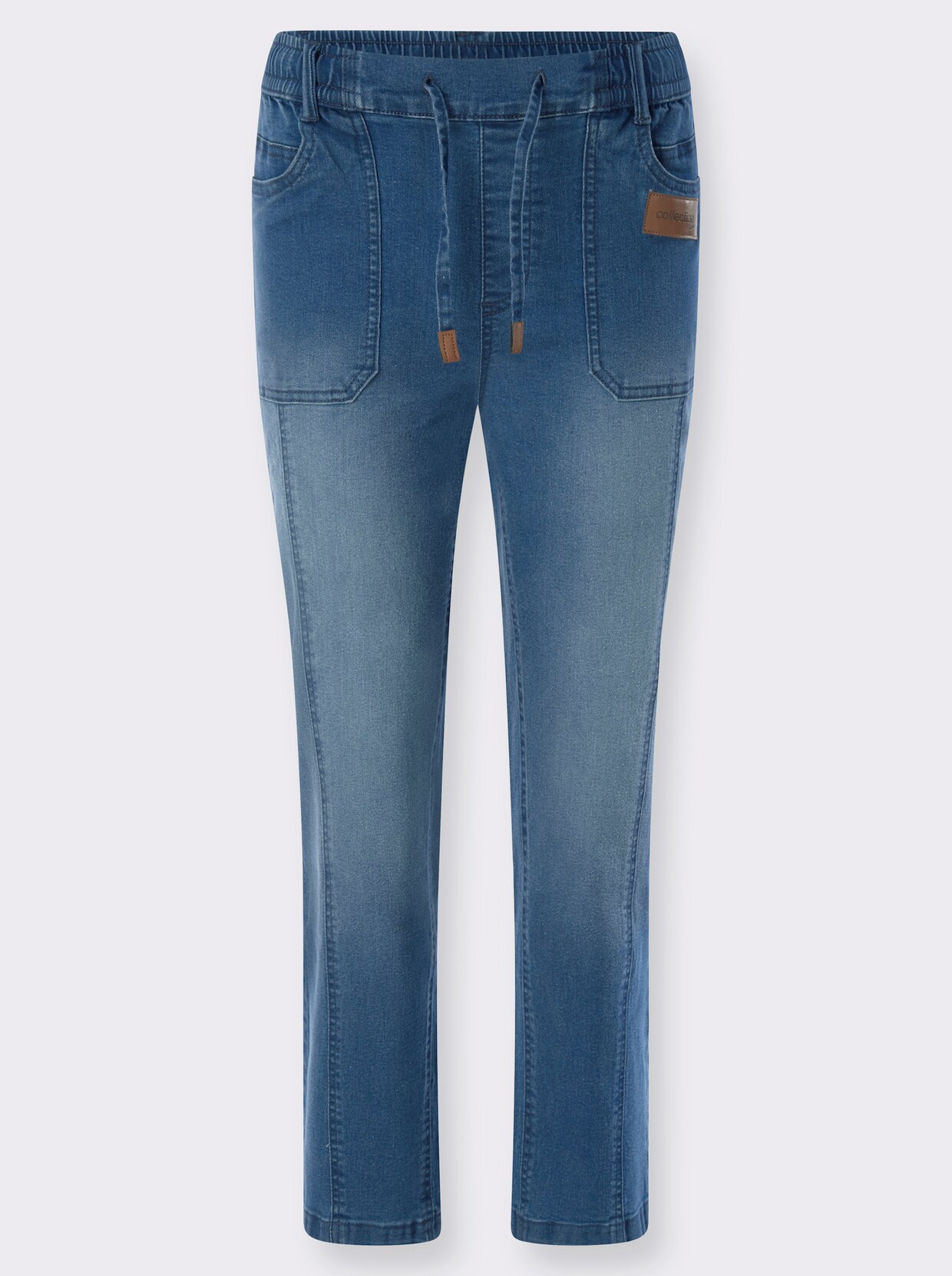 7/8-Jeans - blue-stone-washed