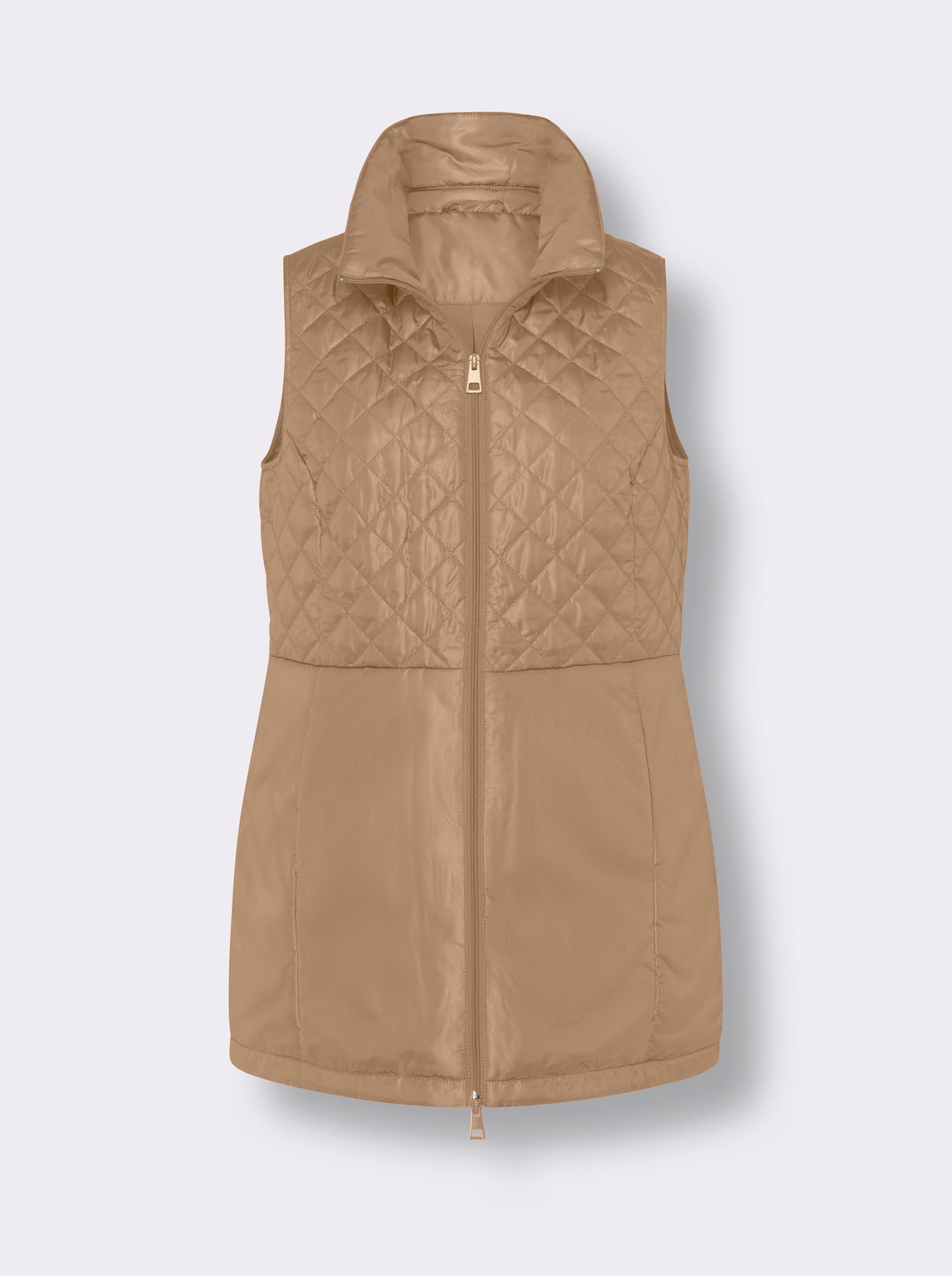 Lang vest - camel