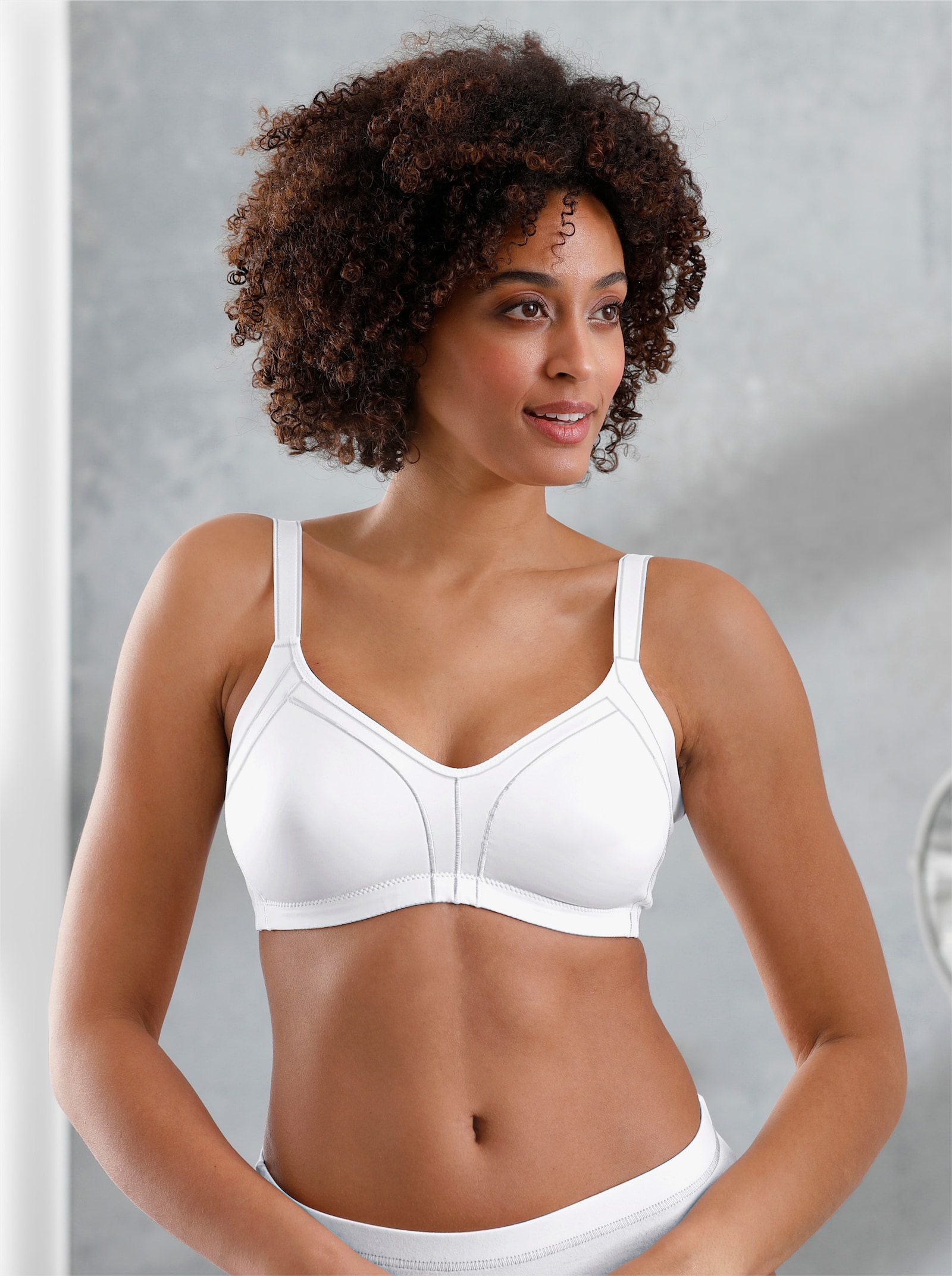 Naturana Minimizer-BH ohne Bügel mit Stütze - weiß