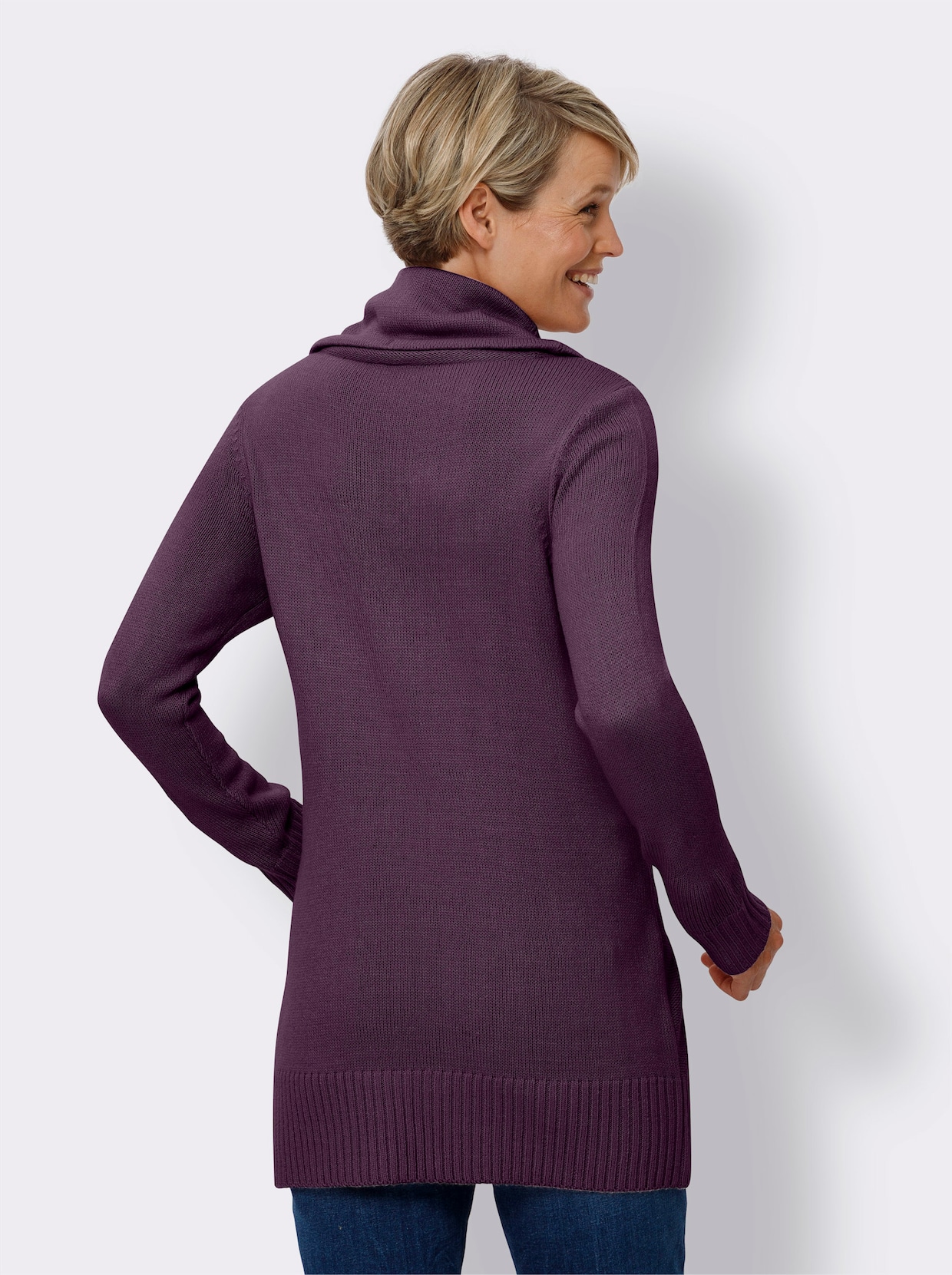 Lange pullover - druif