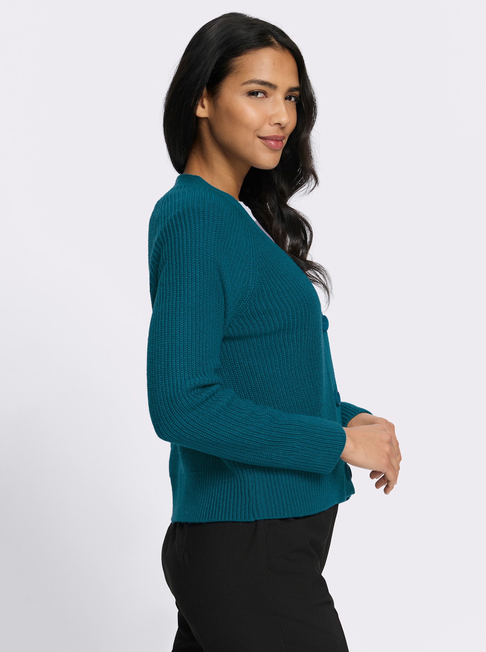 Strickjacke im Patentstrick - aquapetrol