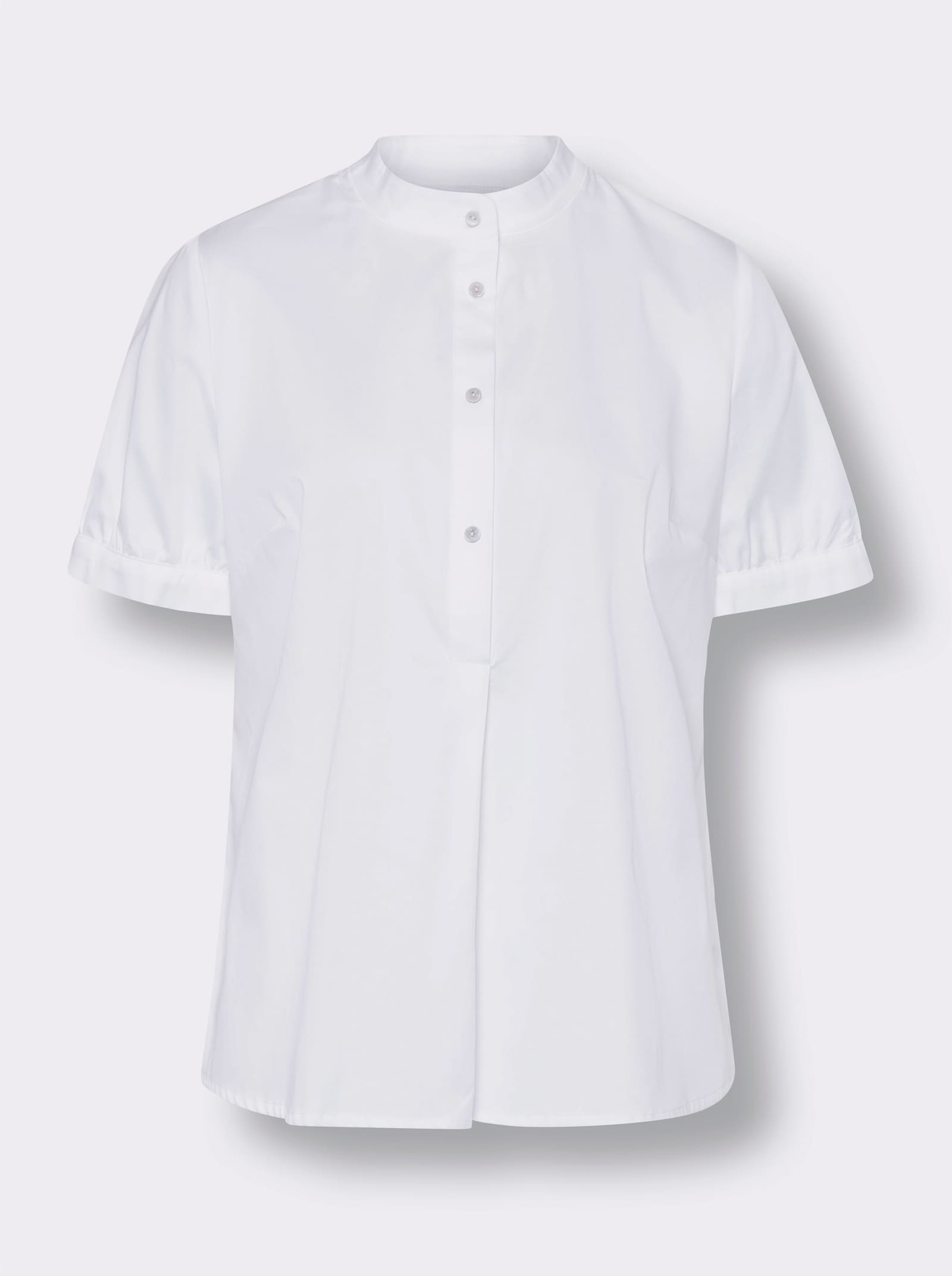 heine Stretchbluse mit dezentem Glanz - ecru