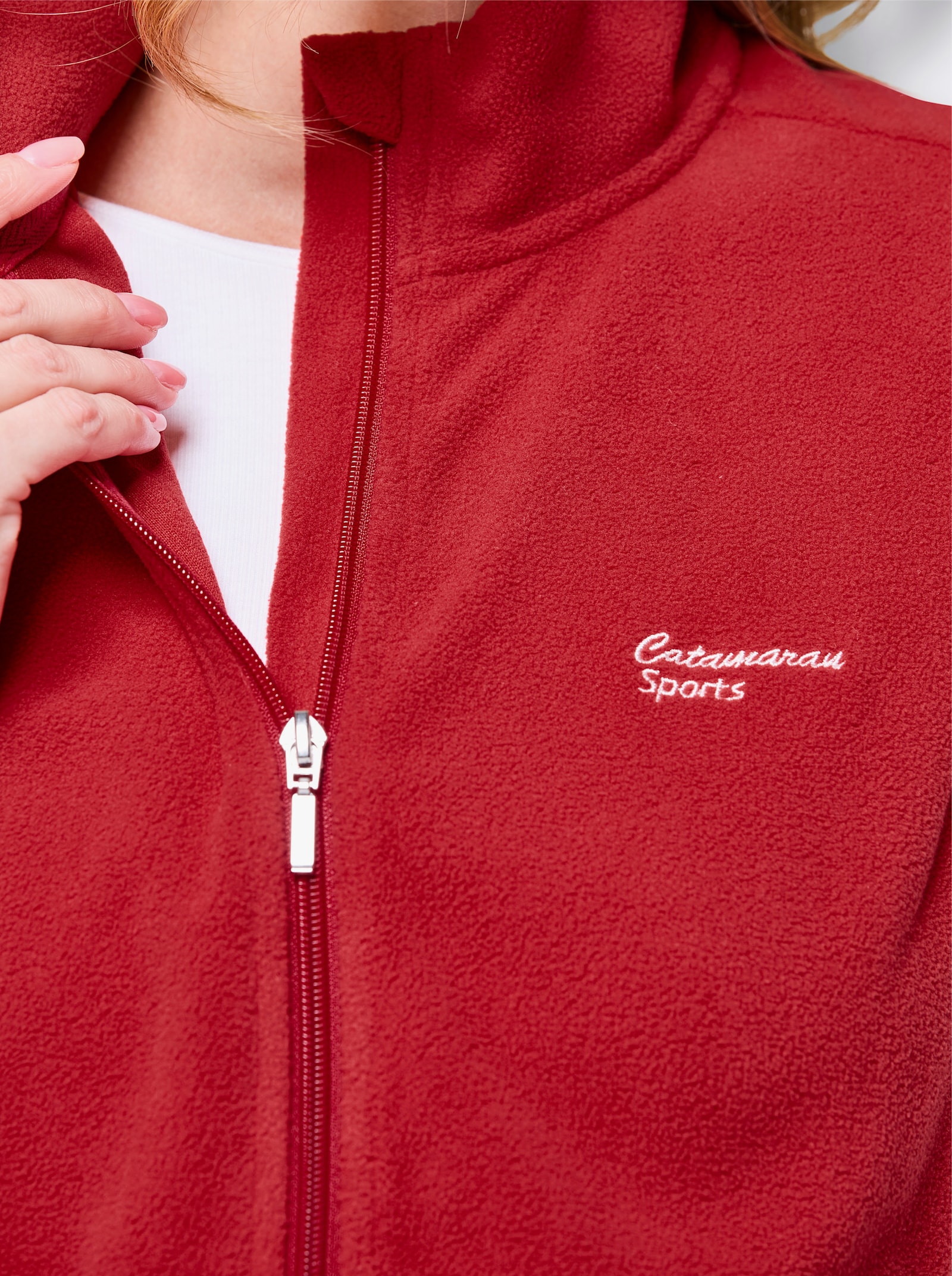 Catamaran Sports Fleeceweste mit weitenregulierbarem Saum - rot