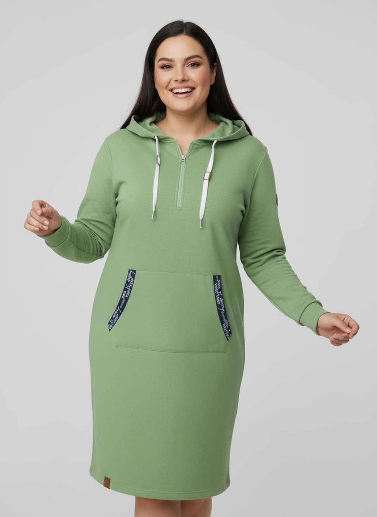 Jerseykleid - apfel