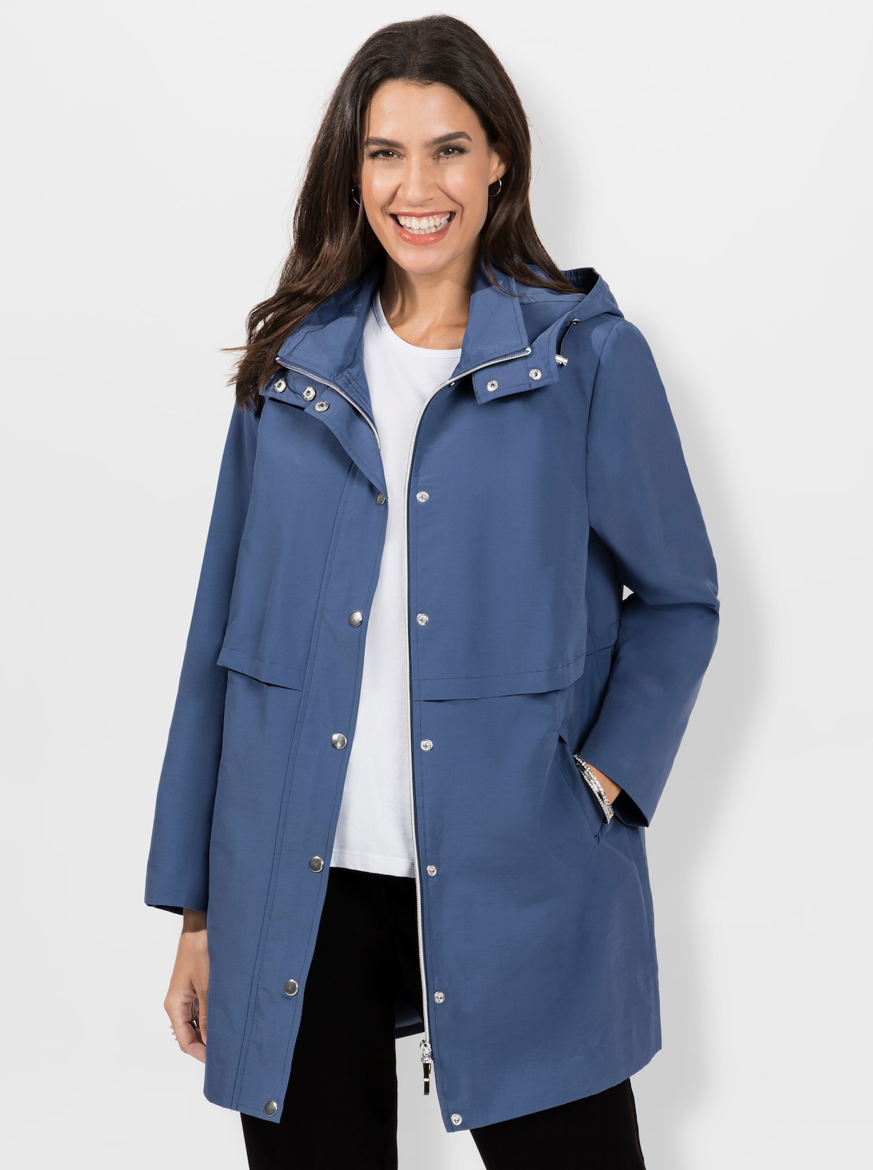 Jacke - jeansblau