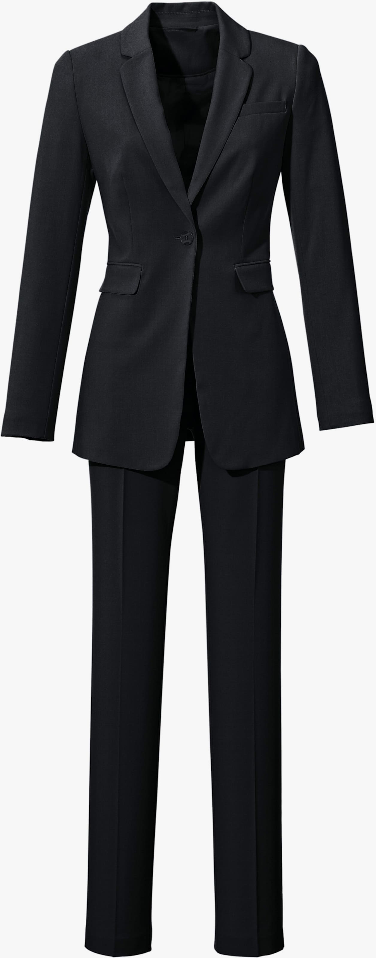 heine Broekpak met zijzakken - zwart