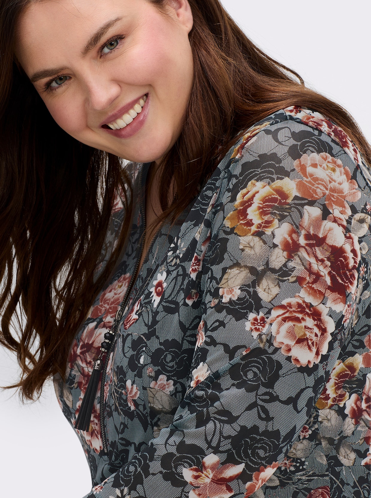 sheego by Joe Browns Shirt - zwart geprint