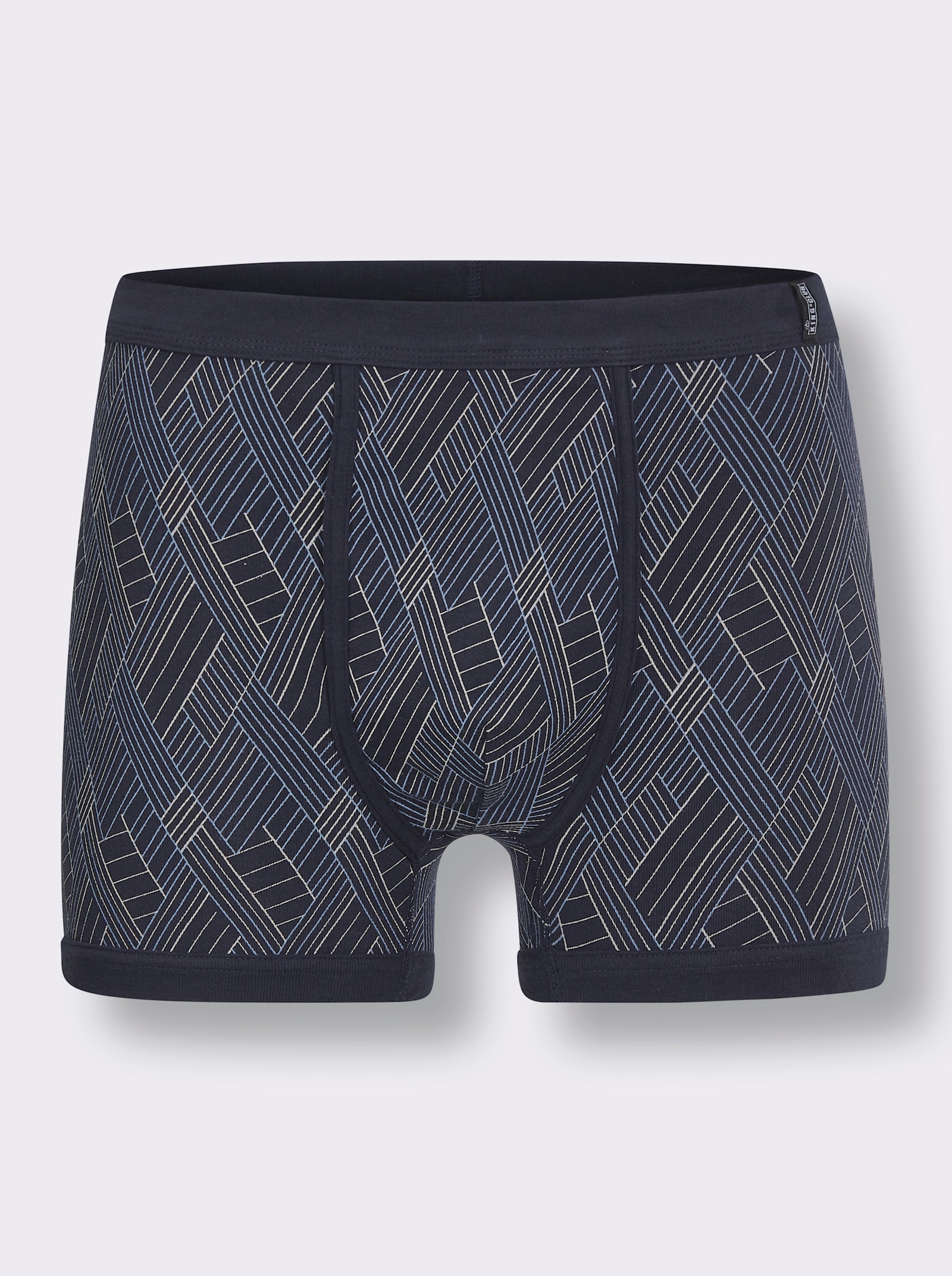 KINGsCLUB Boxerky - námořnická modrá-potisk