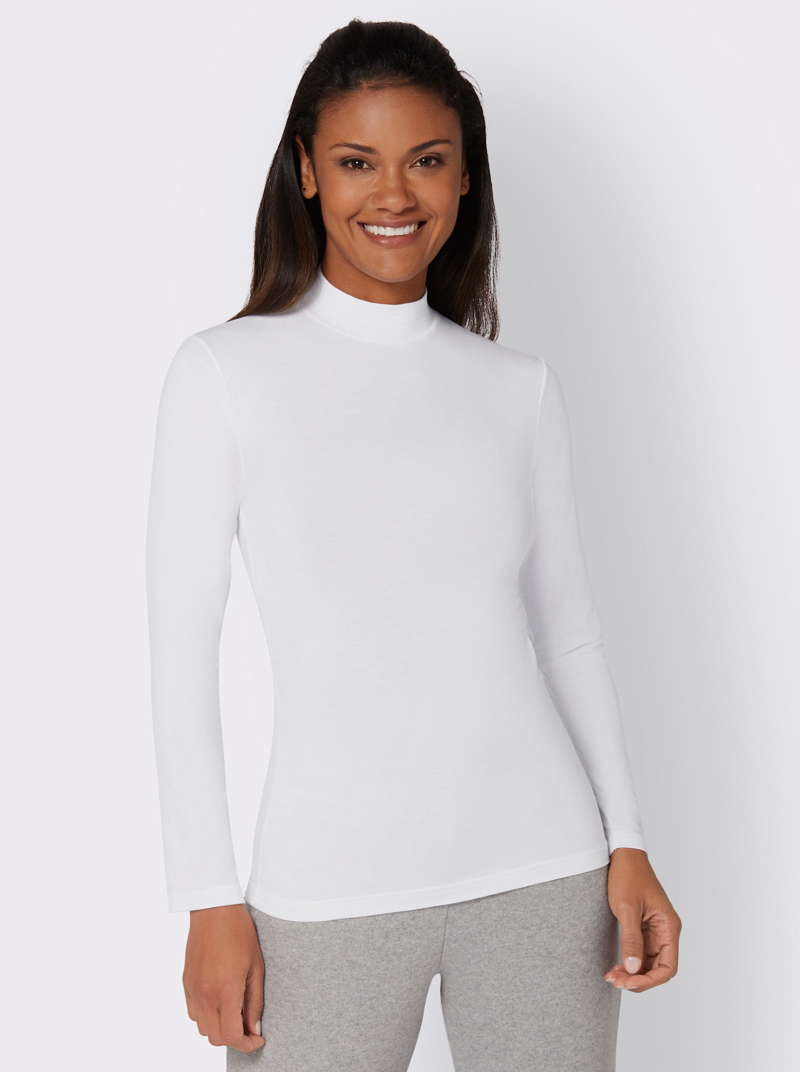 wäschepur Langarm Blazershirt - champagner