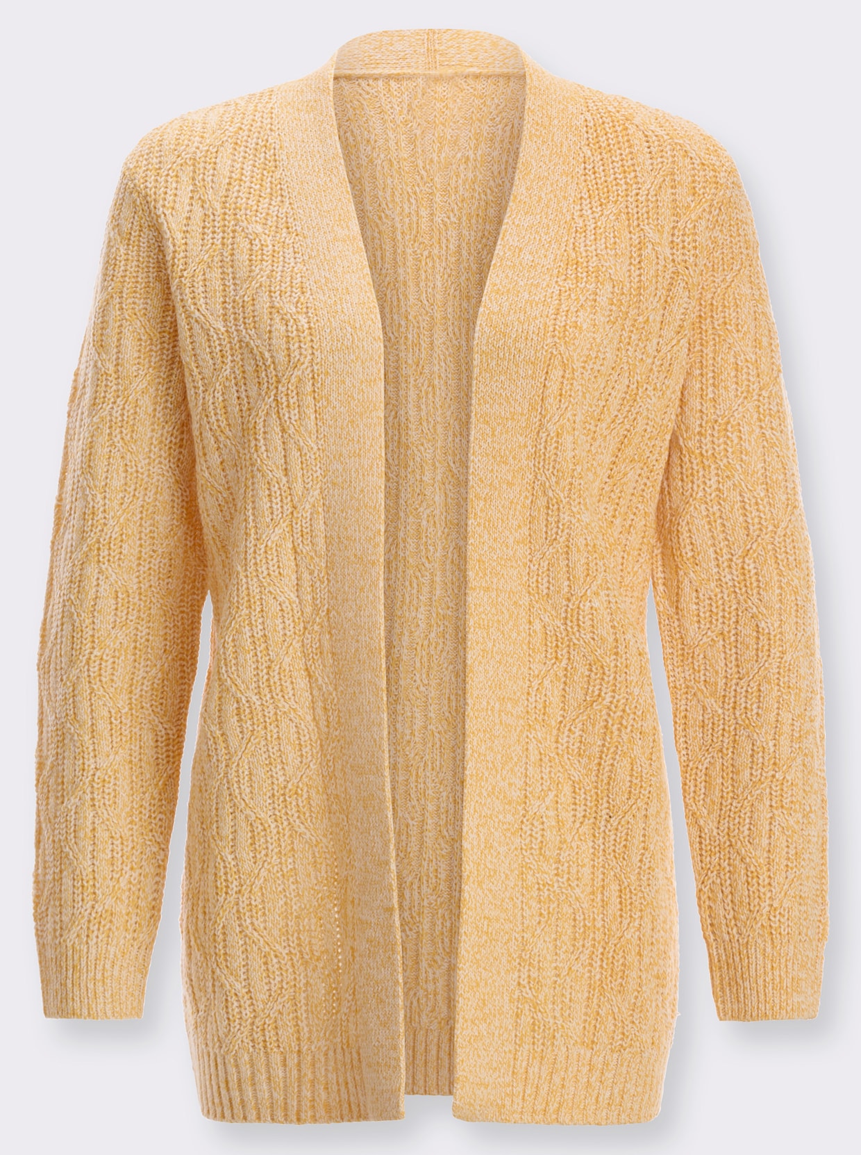 Strickjacke - ocker-meliert