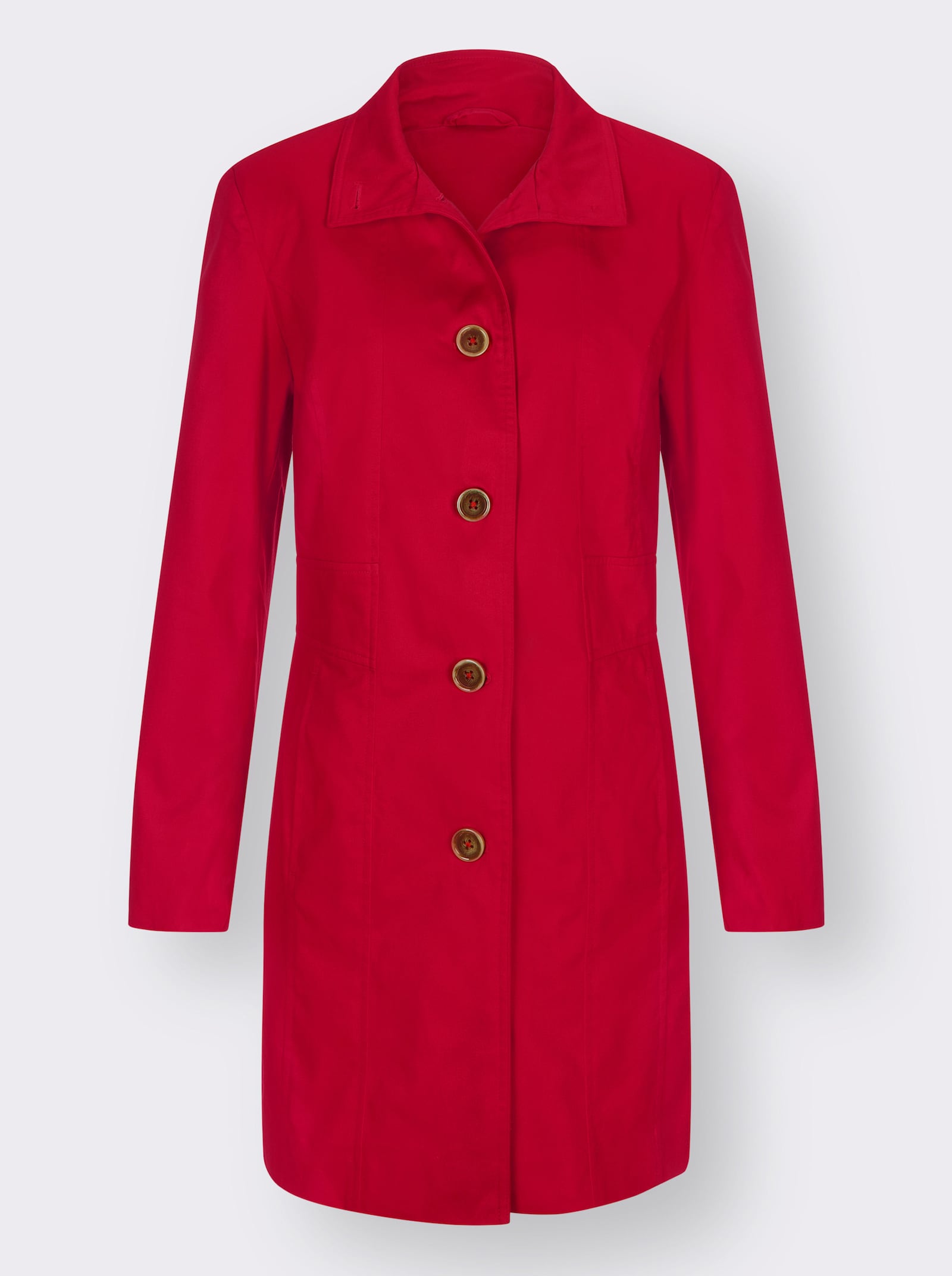 Jacke mit variablem Kragen - rot