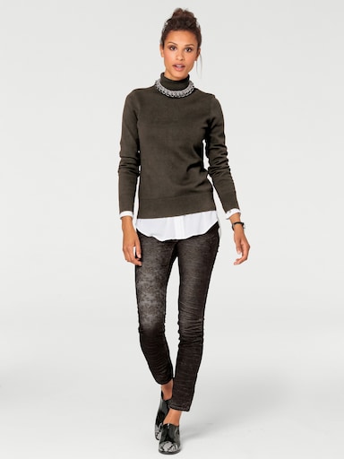 heine Rollkragenpullover - oliv