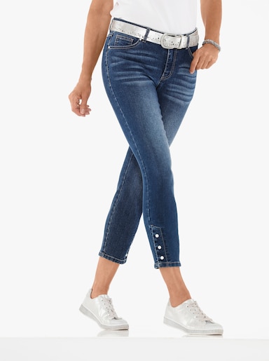 Ankle jeans - blue-stone-washed