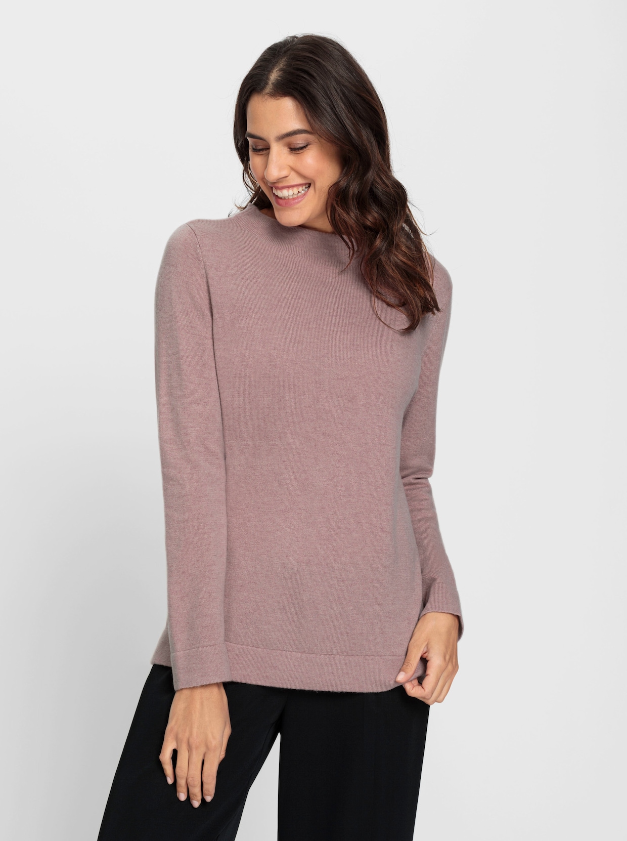 Pullover met lange mouwen - mauve