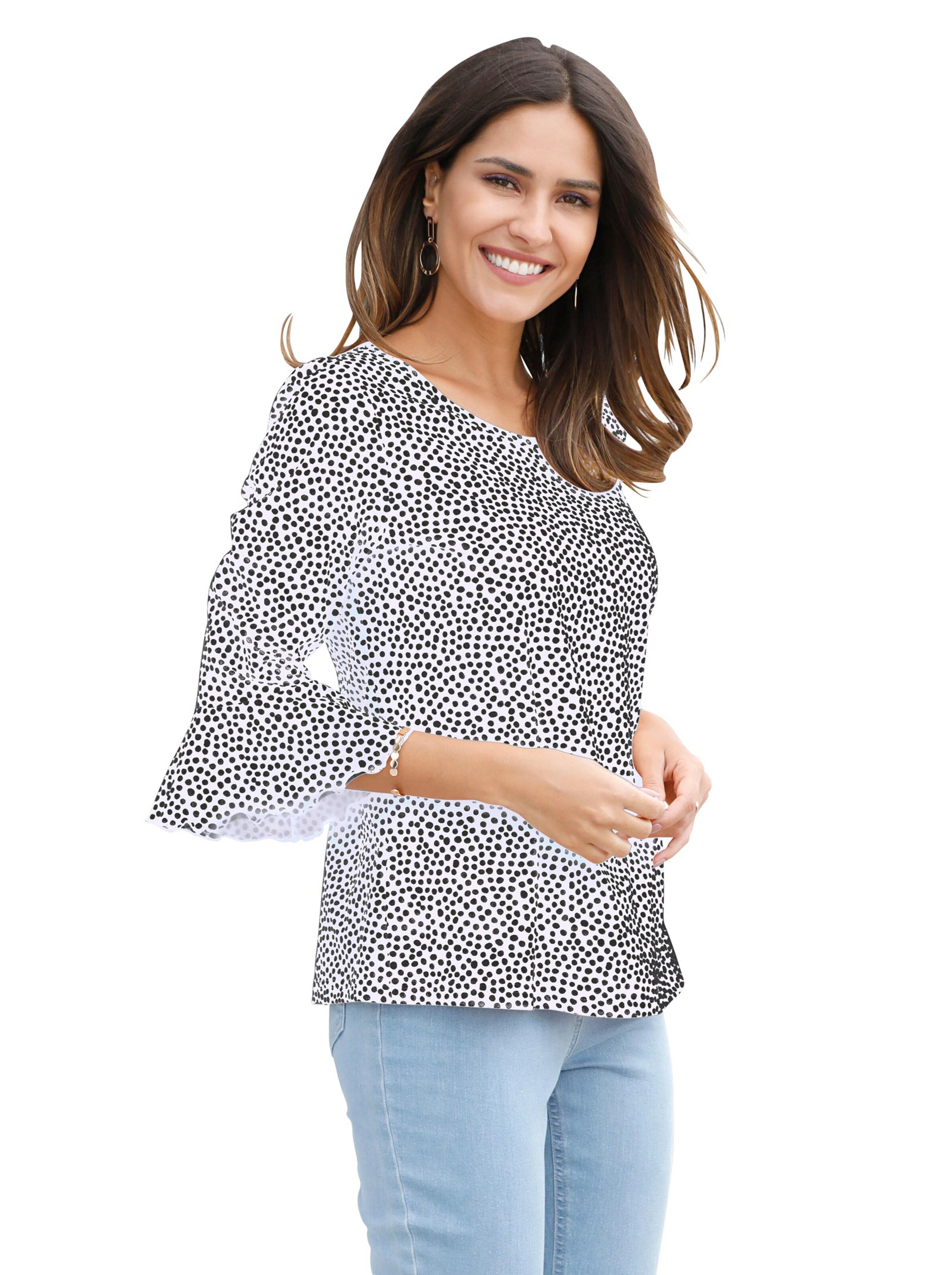 Shirt - schwarz-gepunktet