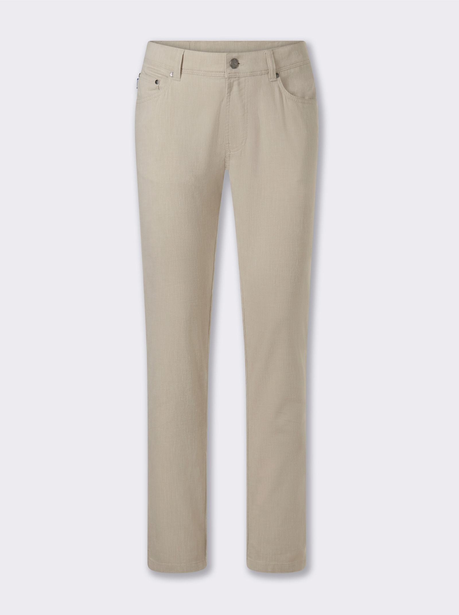 Brühl Hose mit Viskose- und Leinen-Anteil - beige-meliert