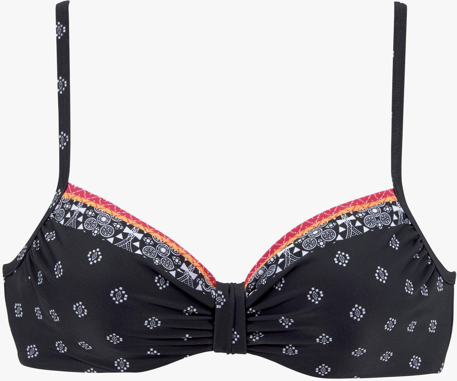 LASCANA Bügel-Bikini-Top - schwarz-bedruckt