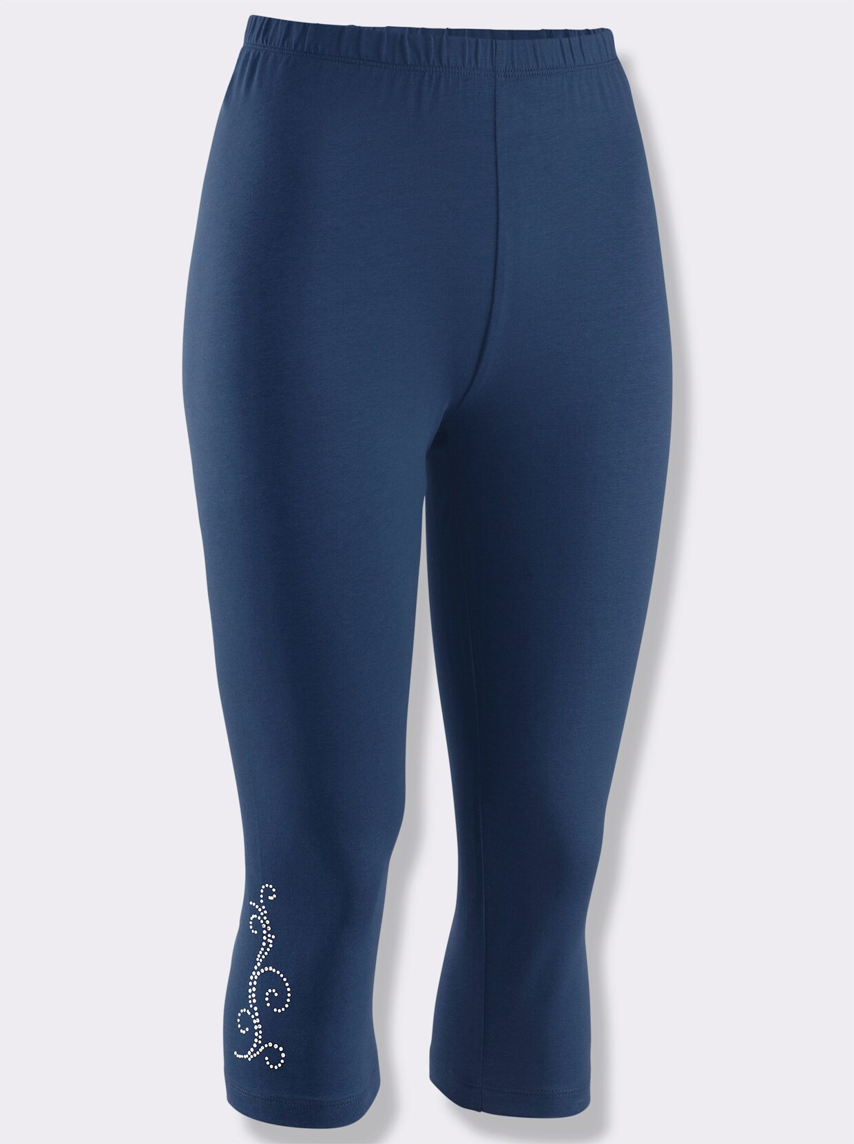 feel good Capri-legging - marine + braamrood