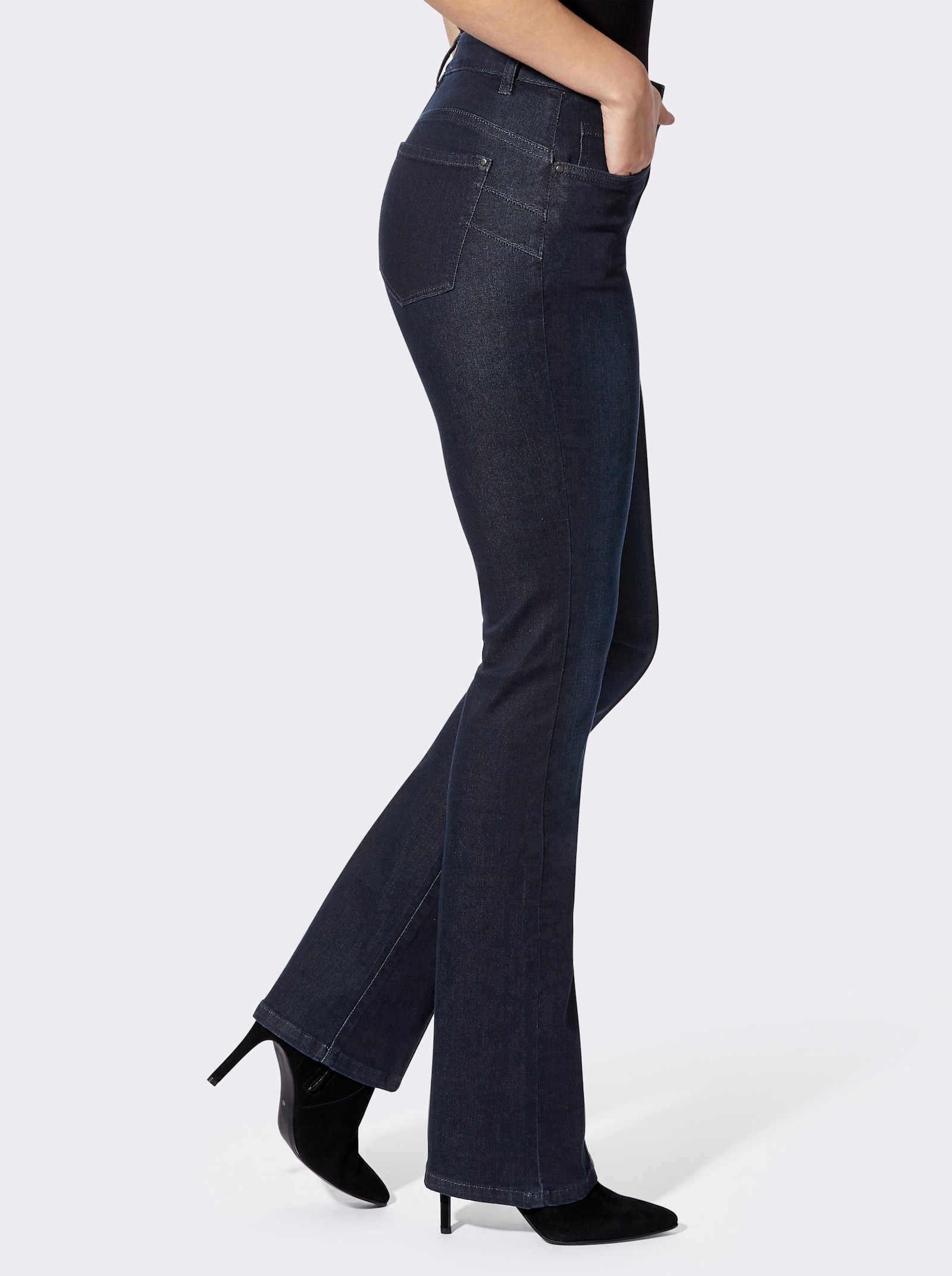 heine Jean bootcut push-up - bleu foncé