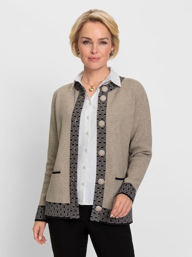 Strickjacke - sesam-meliert