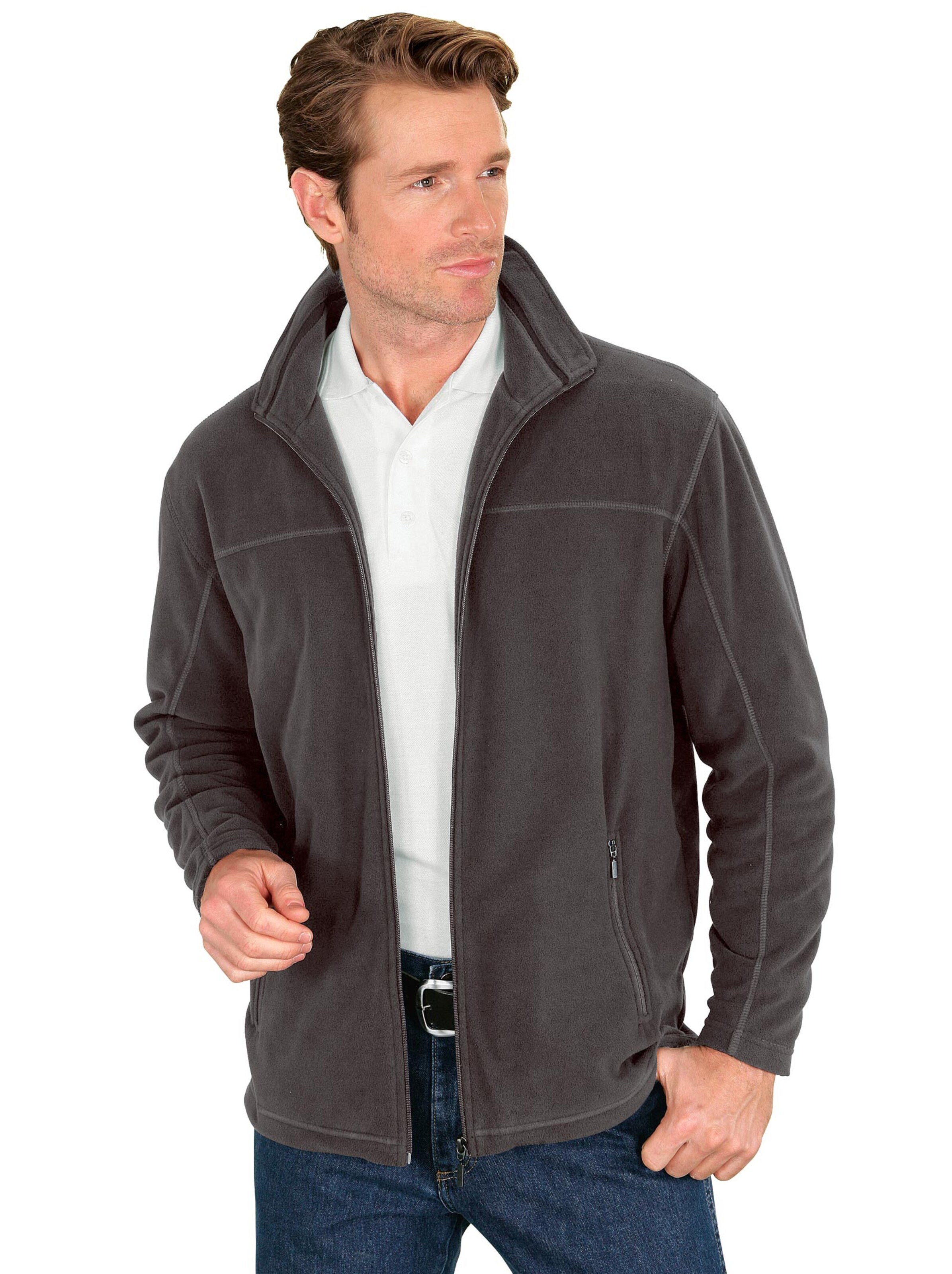 Fleece-Jacke - anthrazit